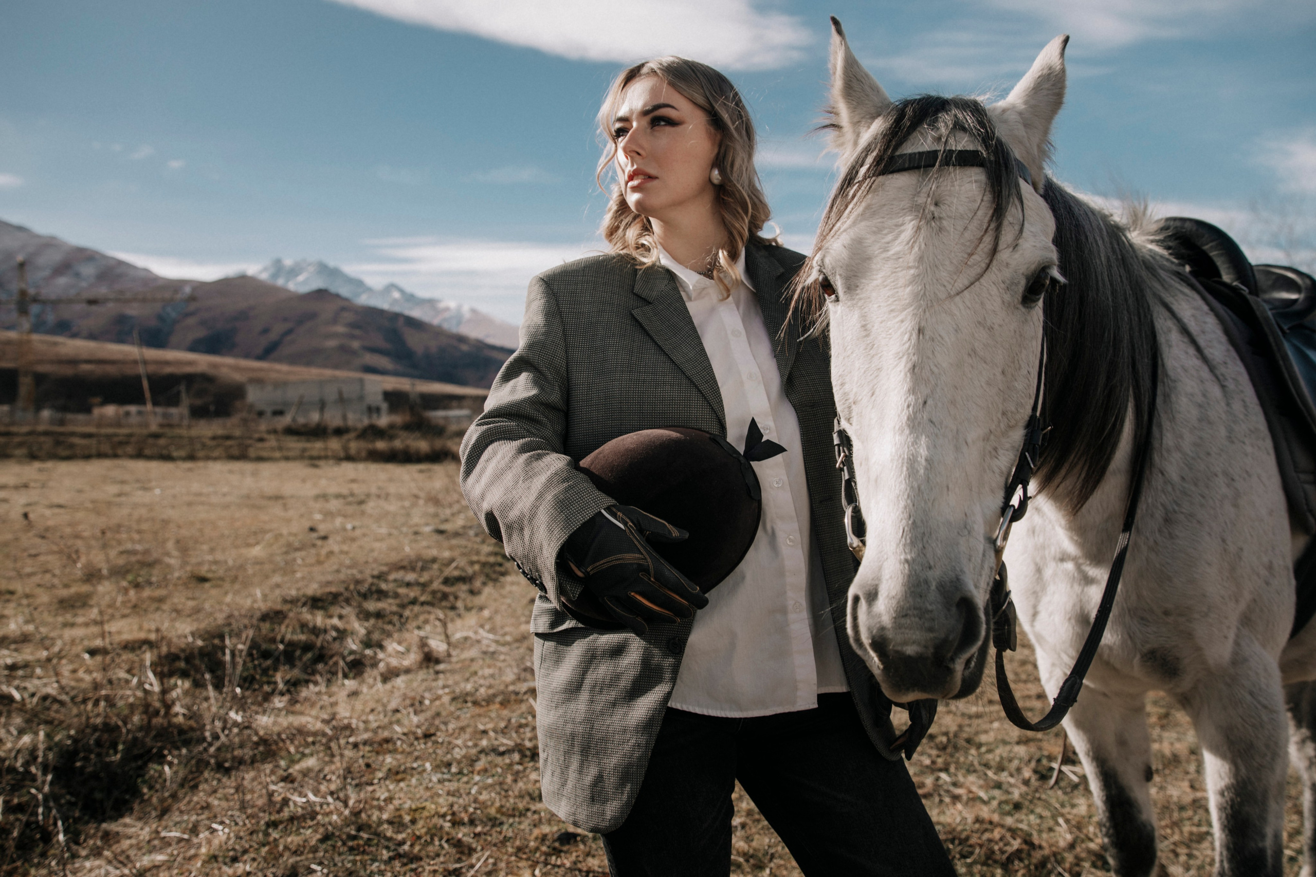Фотосессия в горах, Северная Осетия, Алания, фотосессия с лошадью, фотосессия, Даргавс