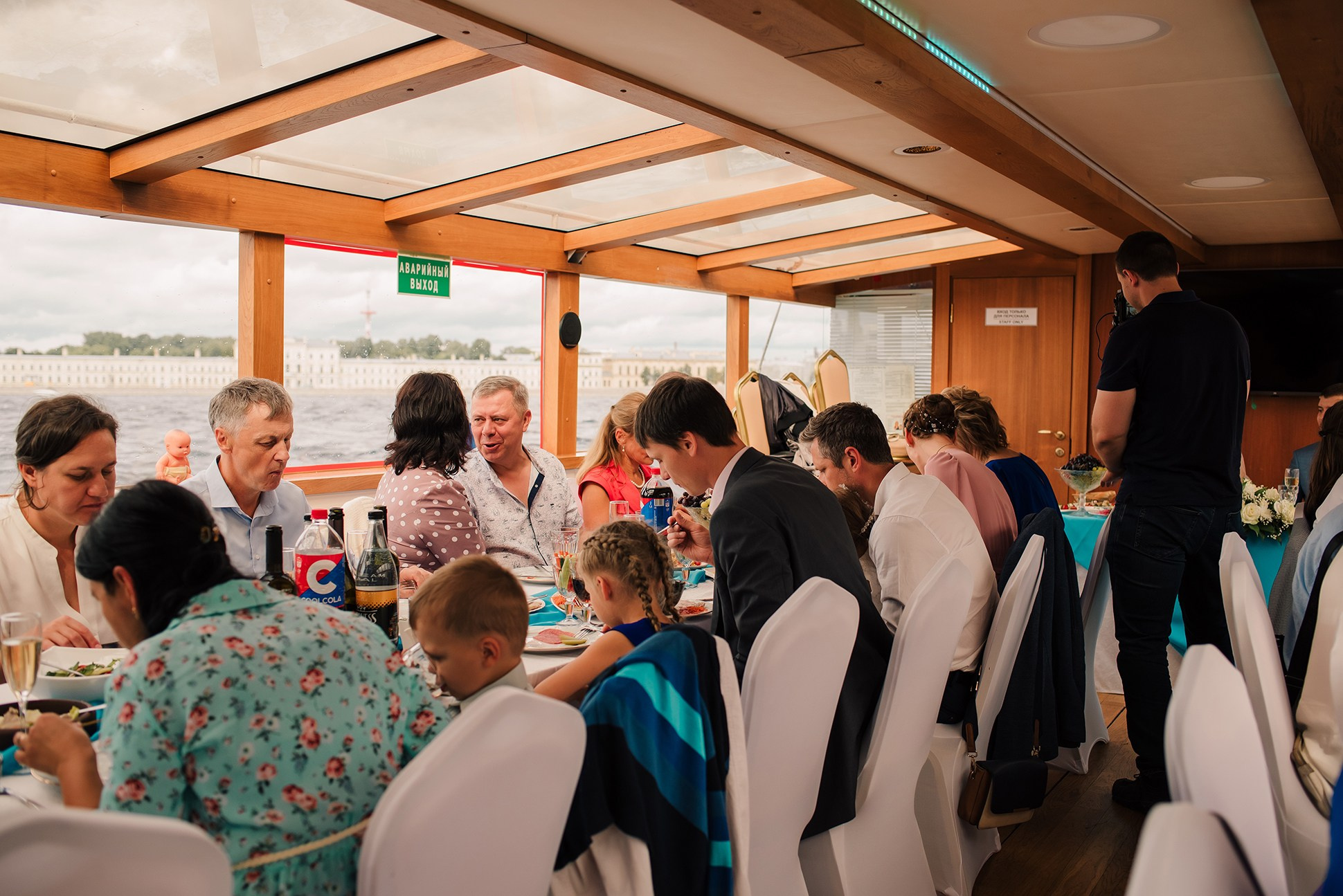 Юля и Андрей. Банкет на воде. Семейный и Свадебный фотограф. Санкт-Петербург. Пушкин