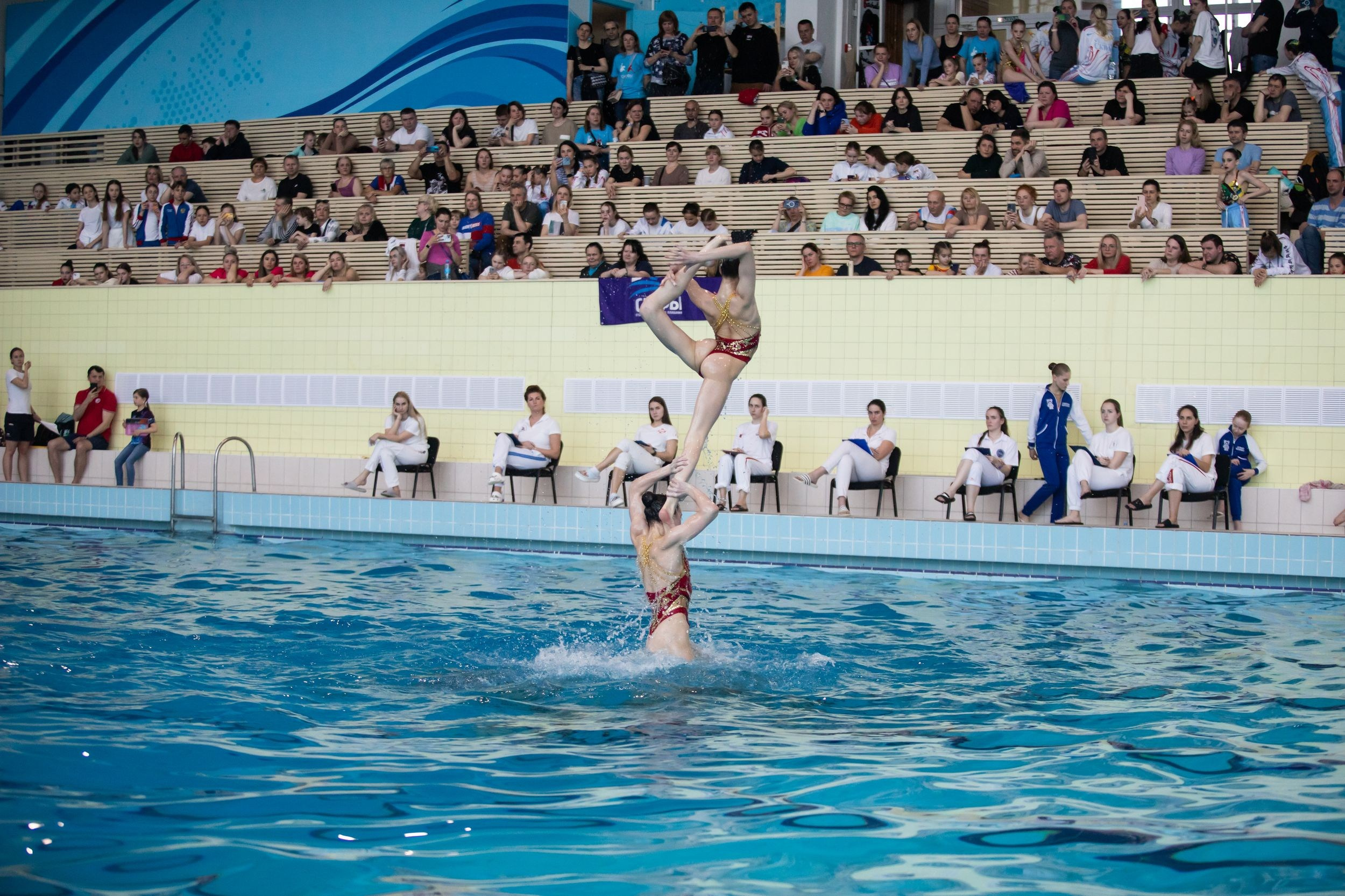 Первенство ЦФО по синхронному плаванию (16 апреля 2023). Репортажный фотограф Алексей Пирязев