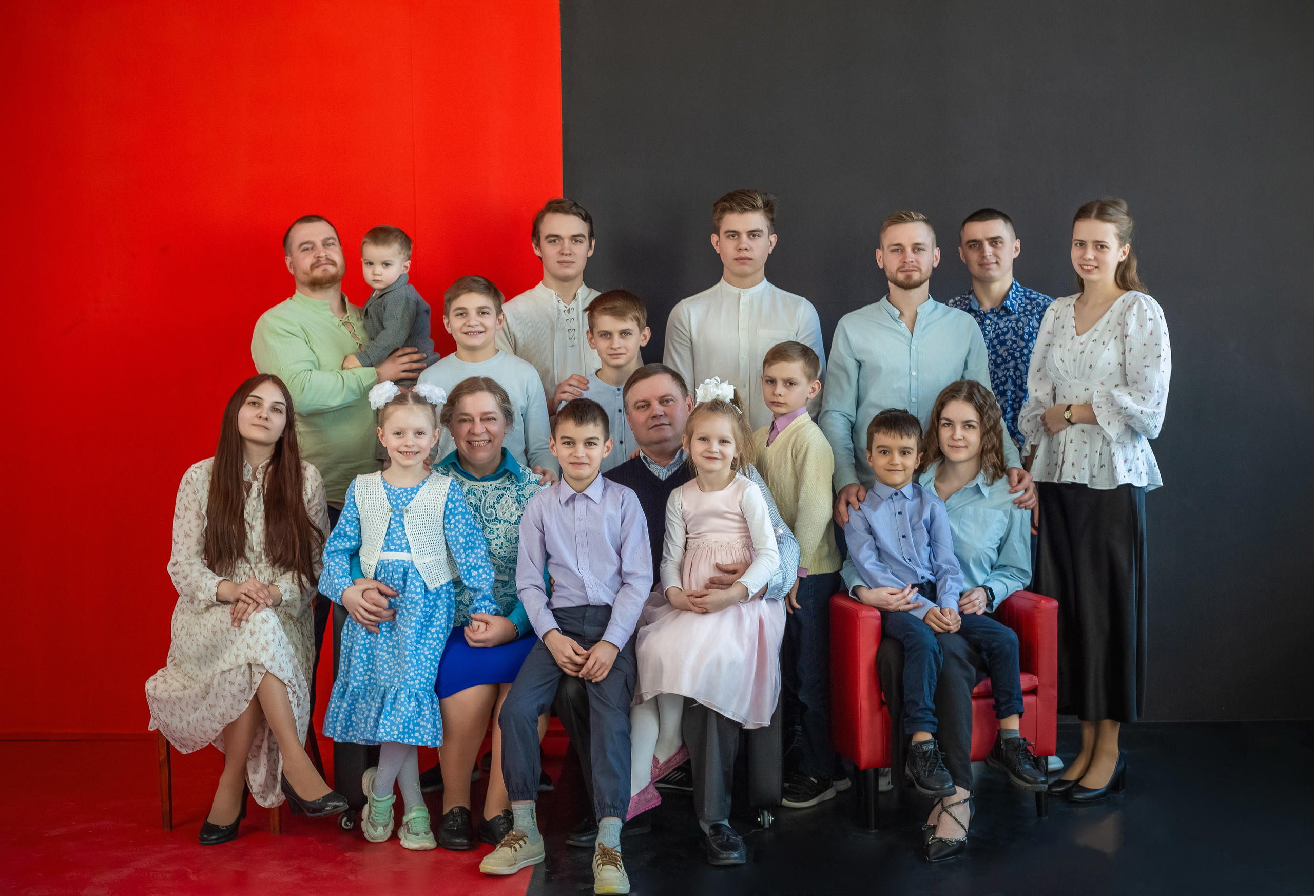 Большая, дружная семья. Вера Соколова фотограф Воронеж