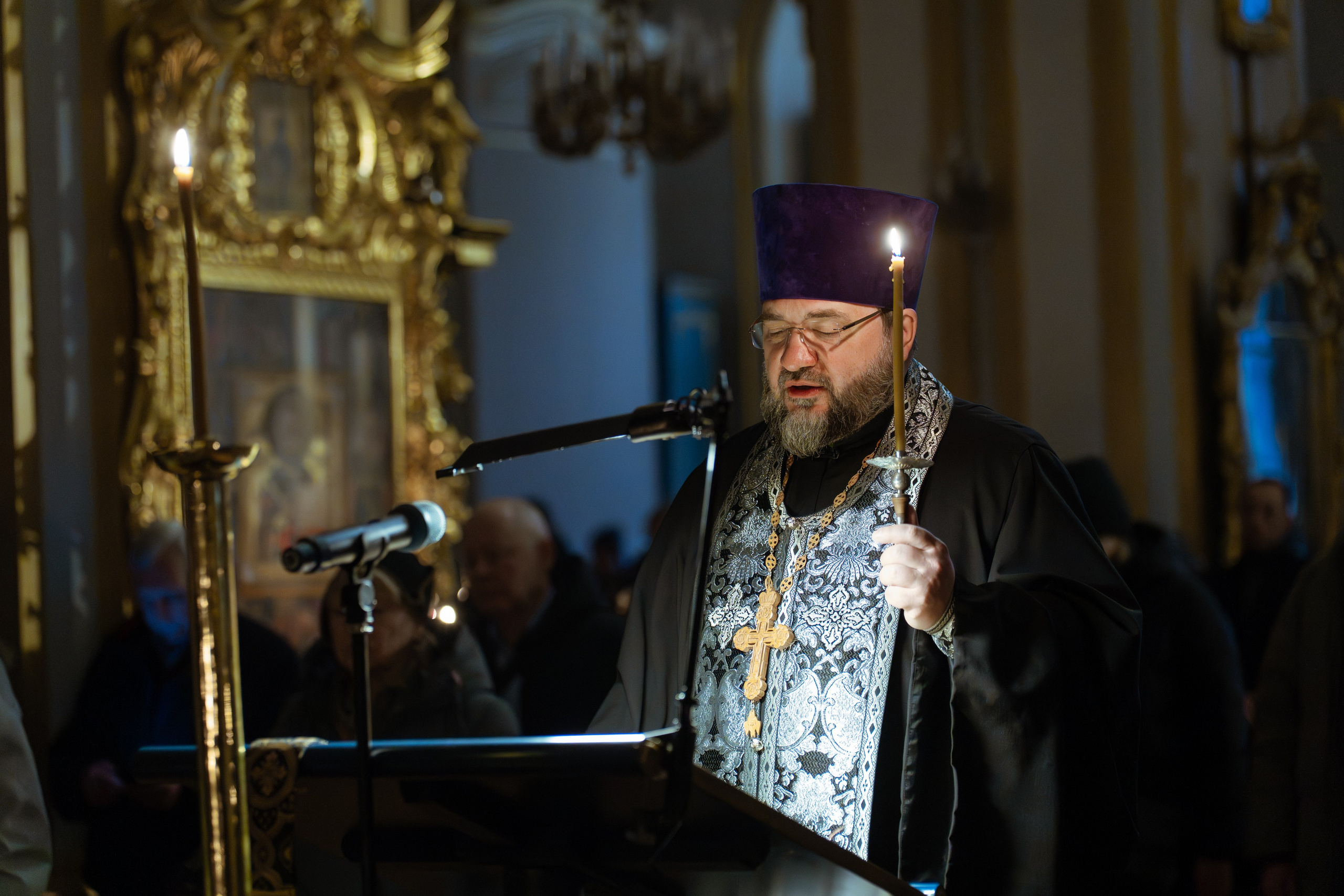 Великое повечерие с чтением Великого покаянного канона преп. Андрея Критского. НИКОЛО-БОГОЯВЛЕНСКИЙ МОРСКОЙ СОБОР