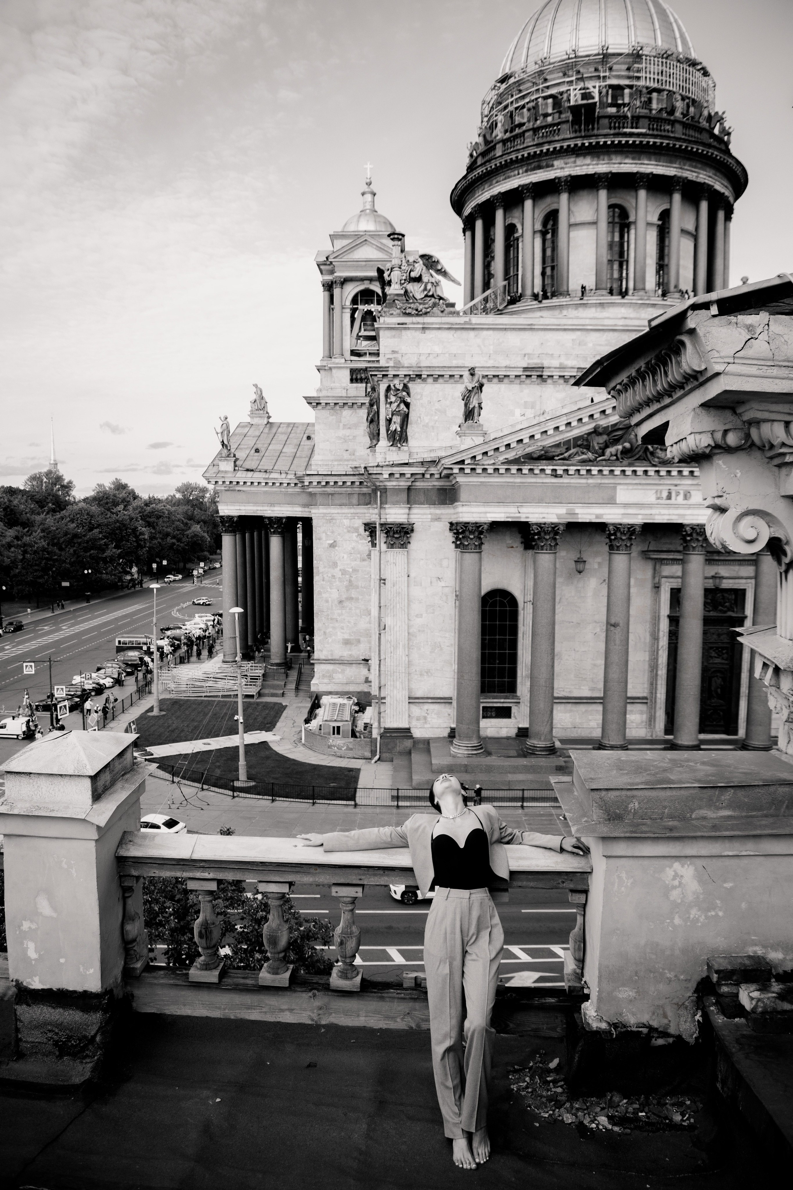 Вероника (съемка на крыше). Фотограф в Москве и Санкт-Петербурге Дарина