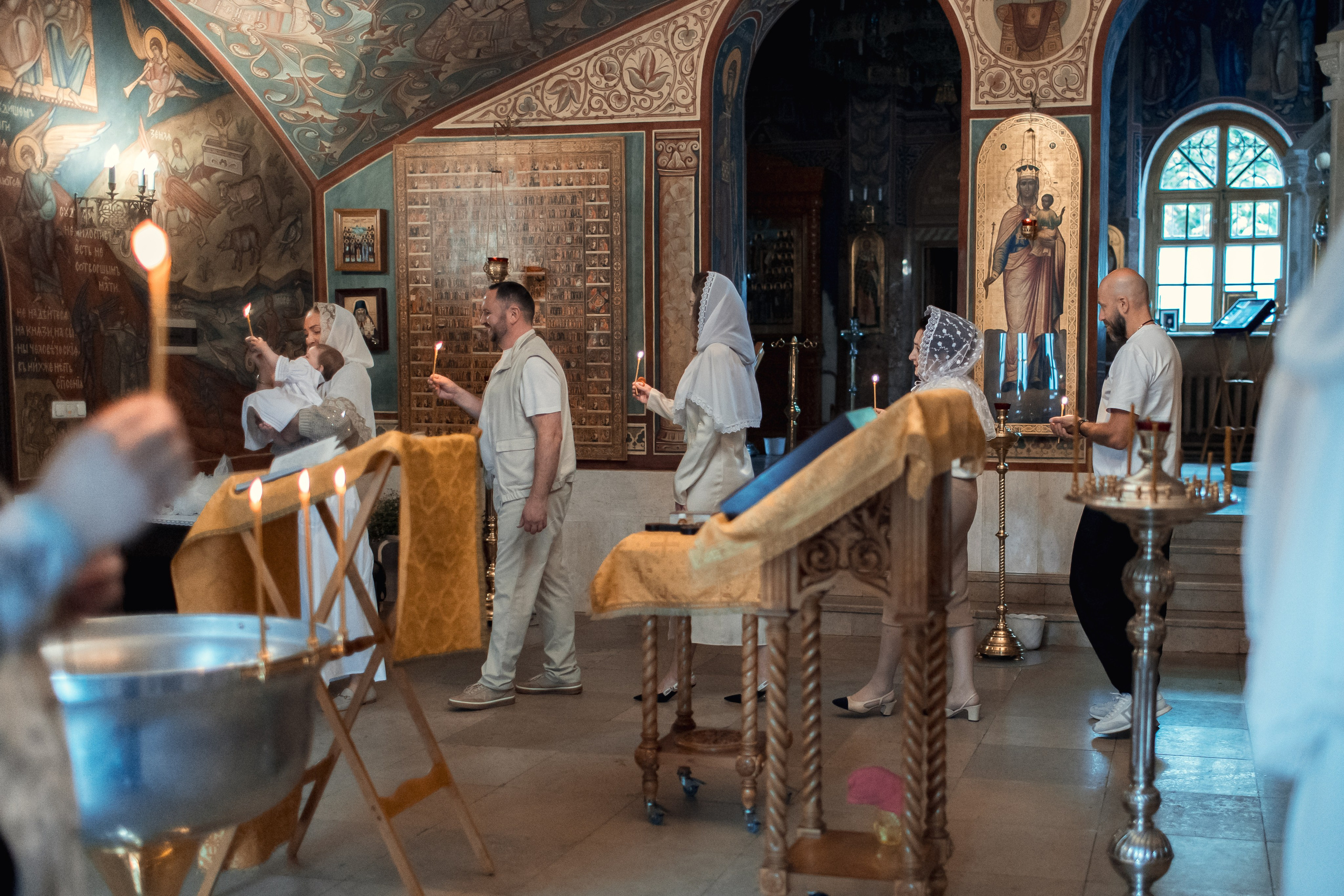 Крещение в Зачатьевском Монастыре. Профессиональный фотограф в Москве и Мо Мария Шантарёва