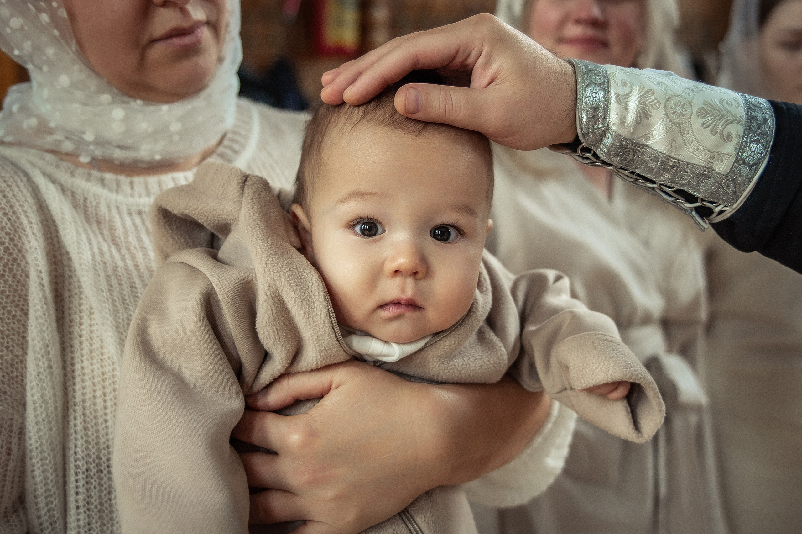 Таинство Крещения Геннадия, Храм Николая Чудотворца Краснослободск. Церковный, семейный и репортажный фотограф Волгоград, Волжский
