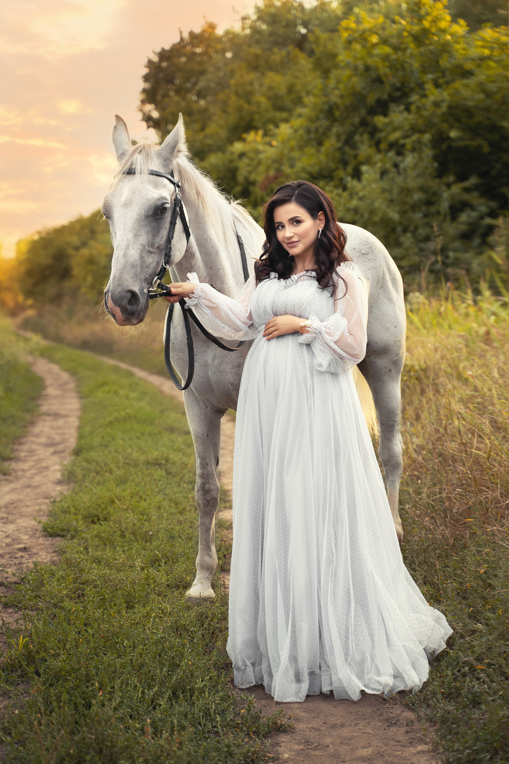 Съемки с лошадьми. Ньюборн фотограф, фотограф новорожденных г. Нальчик Залина Афаунова