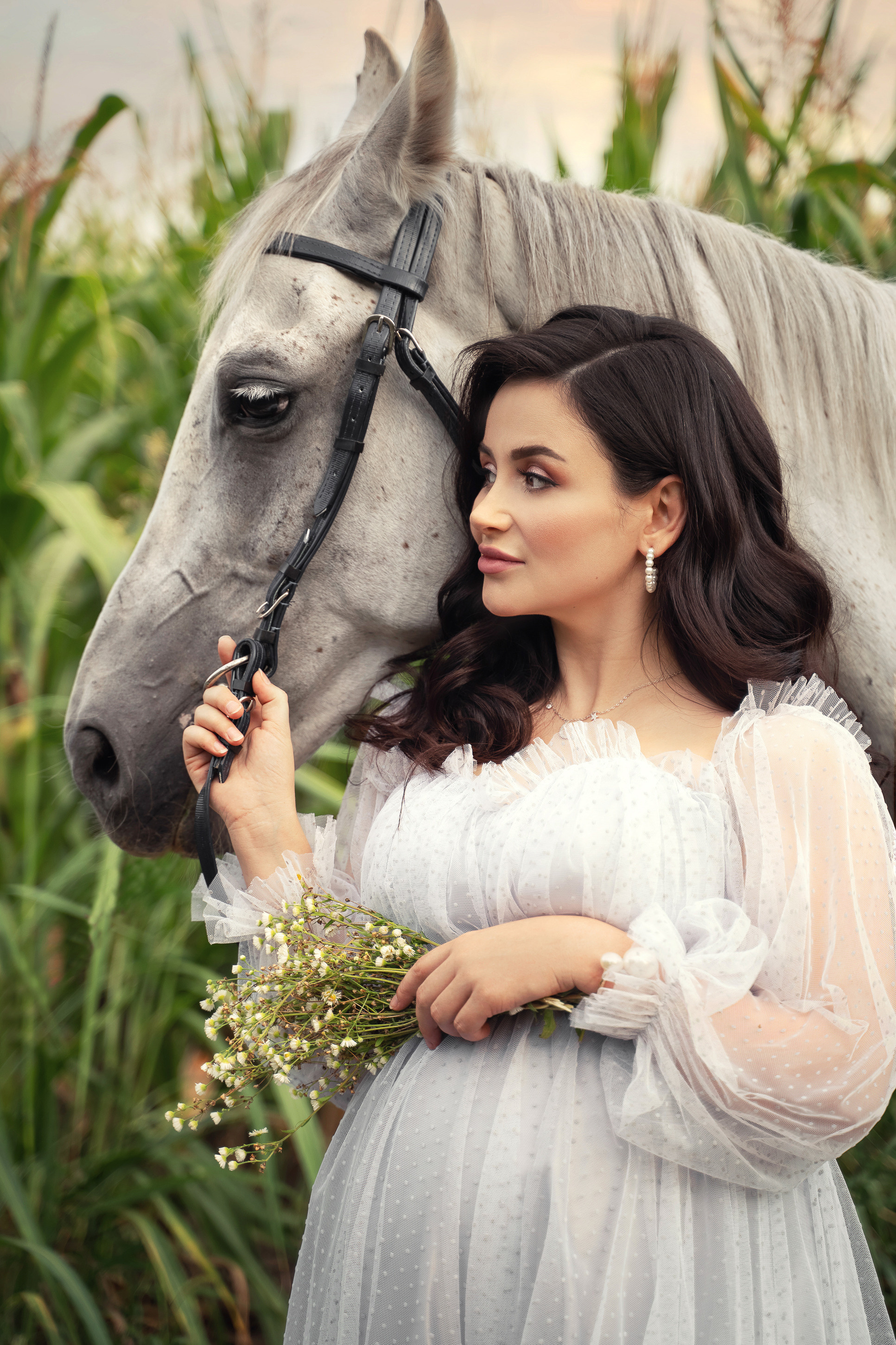Съемки с лошадьми. Ньюборн фотограф, фотограф новорожденных г. Нальчик Залина Афаунова