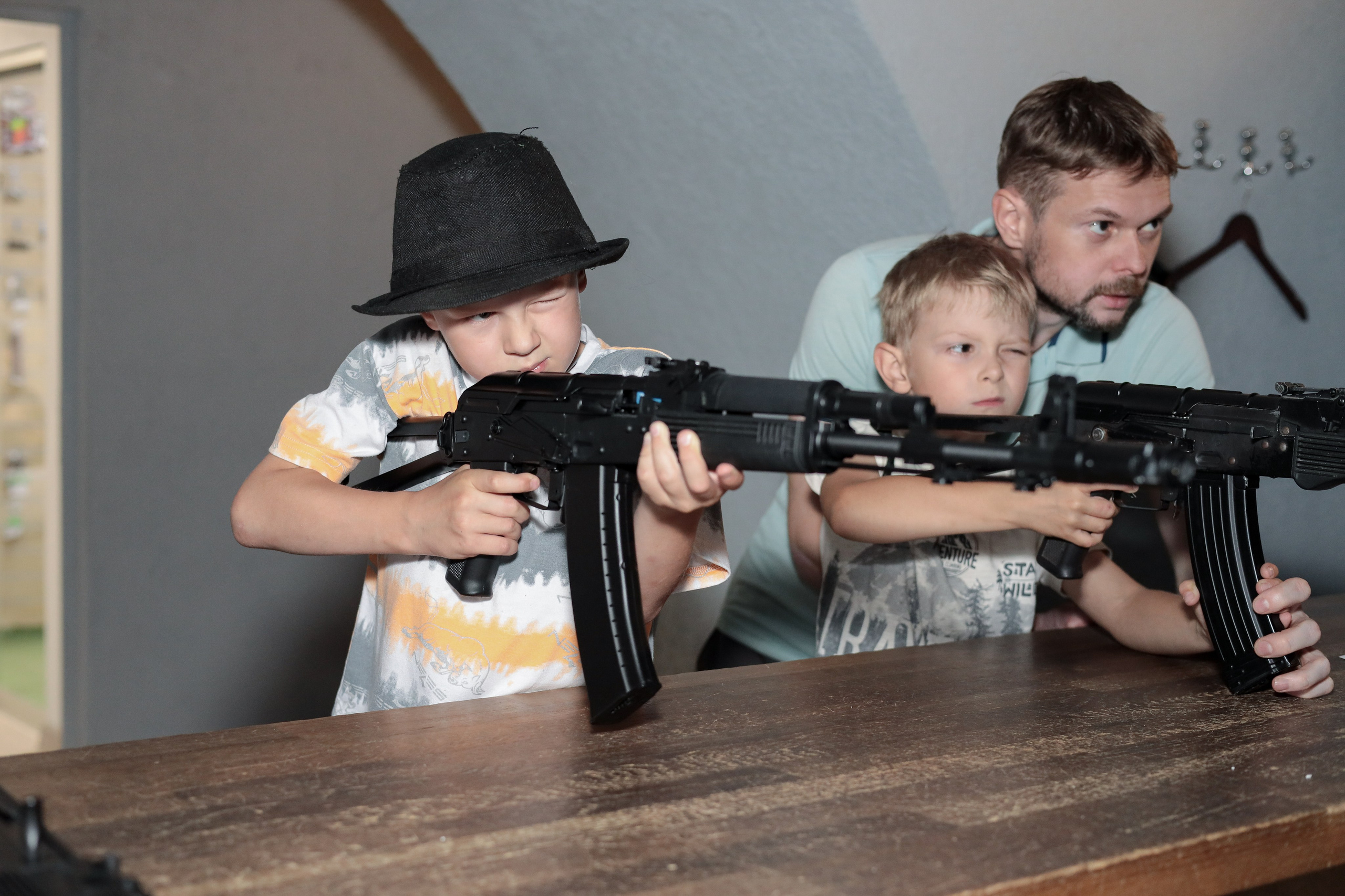 День рождение в стрелковом клубе. Фотограф Надршина Лилия