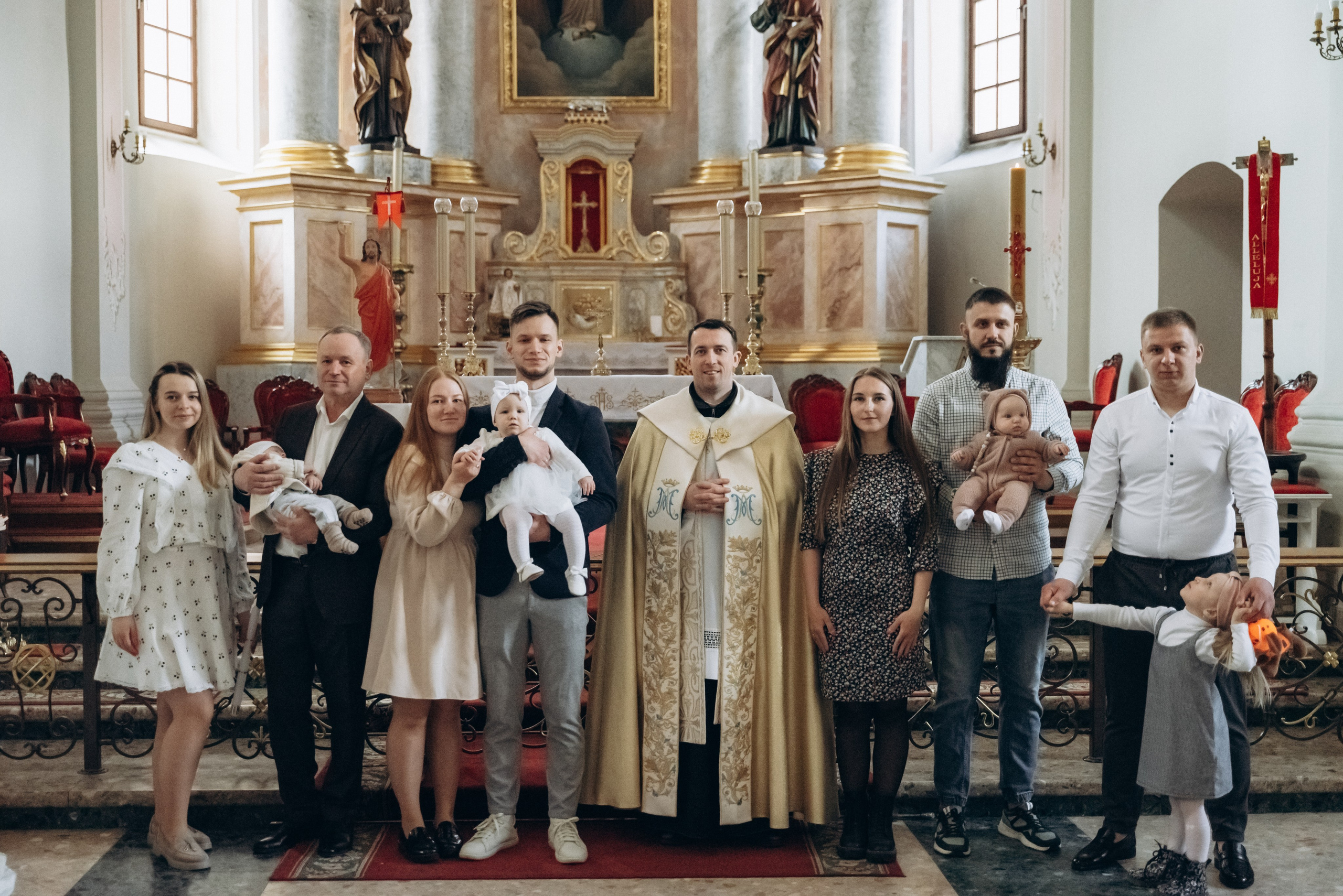 Крещение Ульяны (Белый костёл). Семейный фотограф в Минске Дарья Дреко