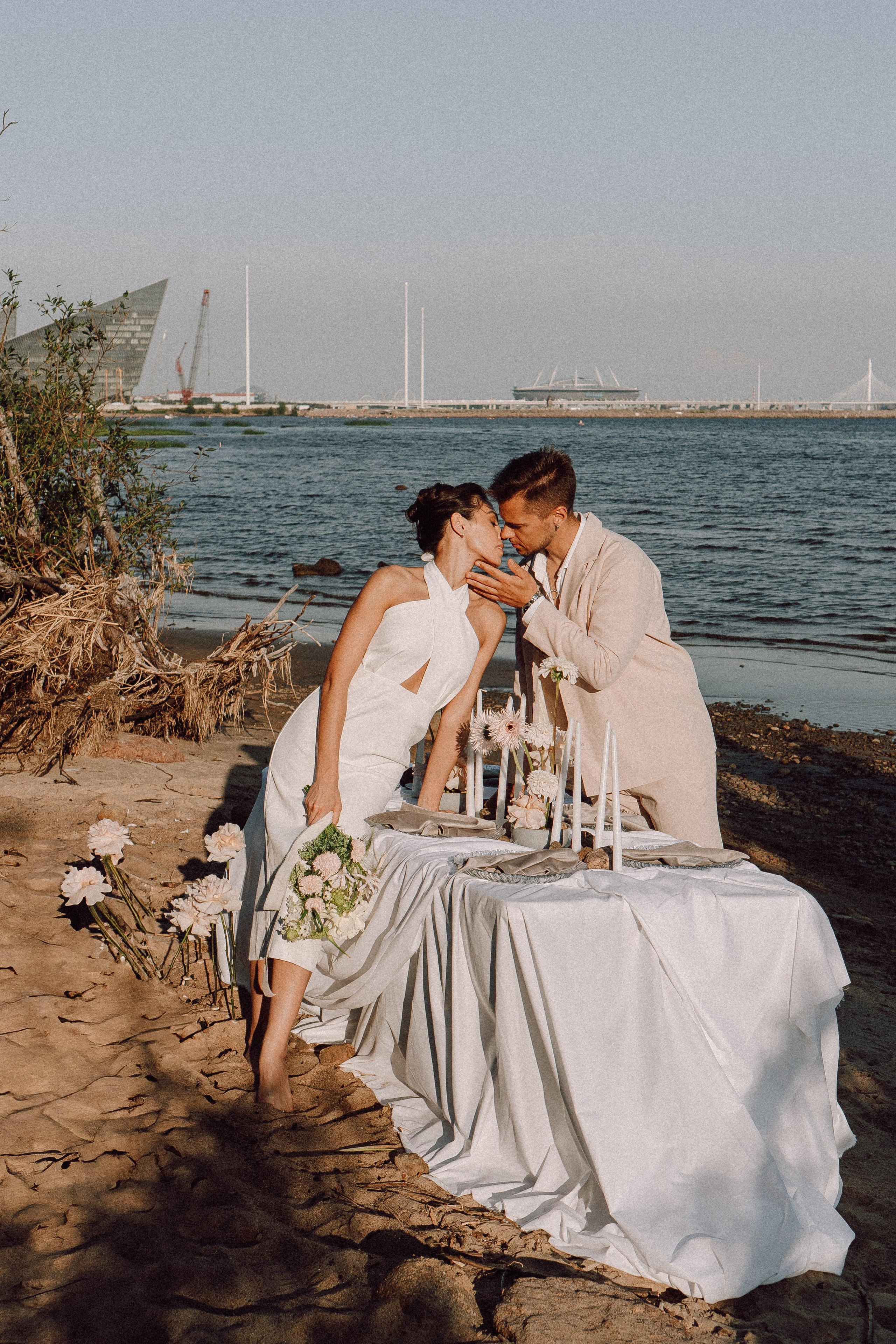 СВАДЕБНАЯ ФОТОСЕССИЯ ВЫЕЗДНОЙ ЦЕРЕМОНИИ (ФИНСКИЙ ЗАЛИВ). Профессиональный фотограф, Санкт-Петербург — Виктория Богомолова