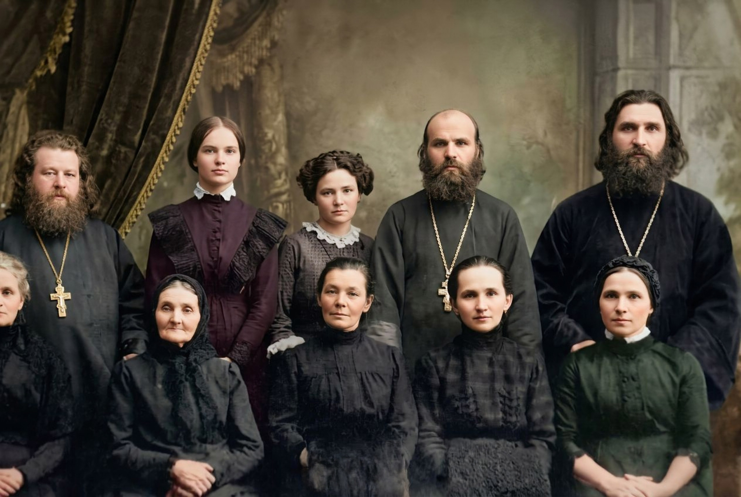 Семья священника. Фотограф Владимир Роля