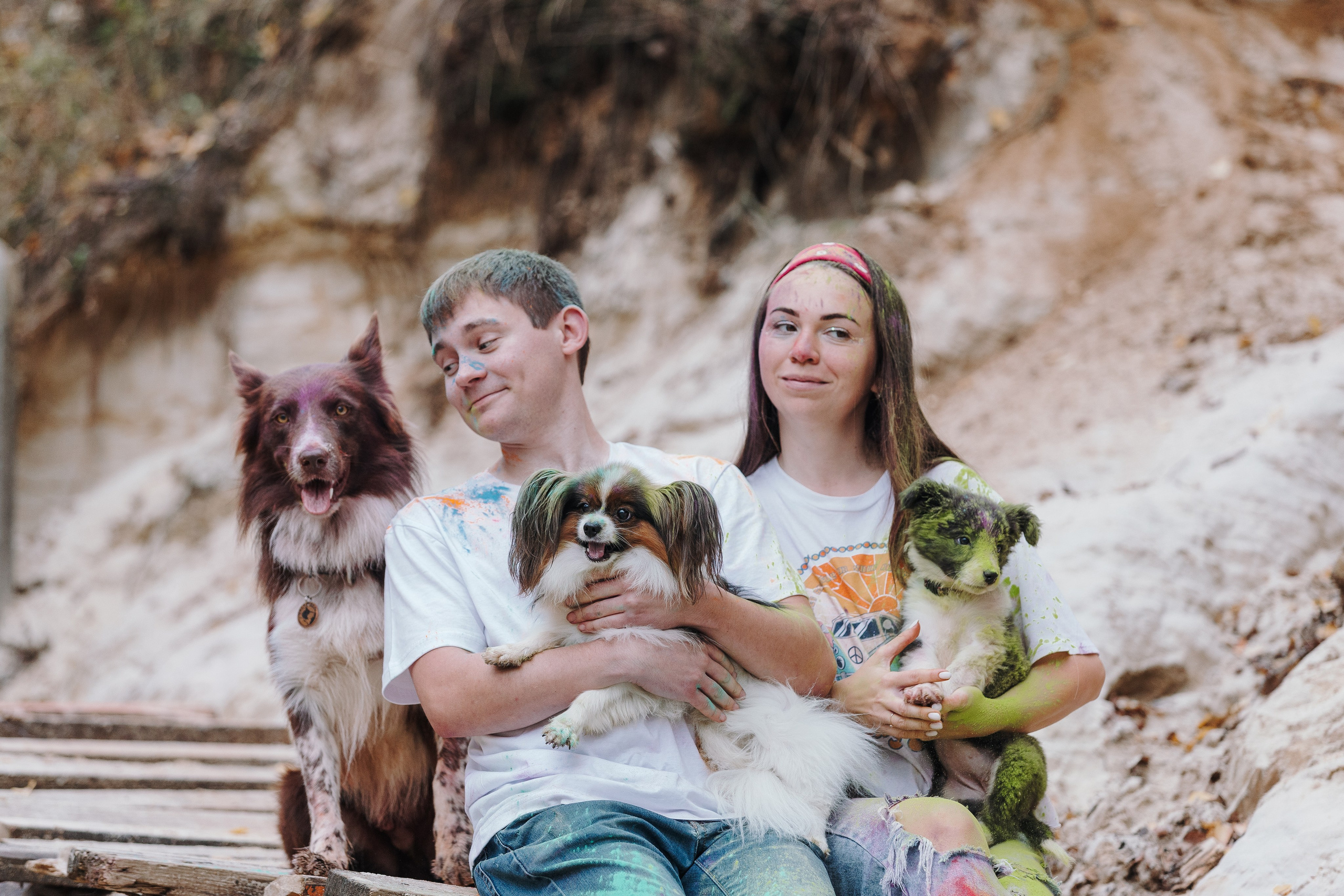 Краски холи. Фотограф анималист Кристина Карпова, Москва