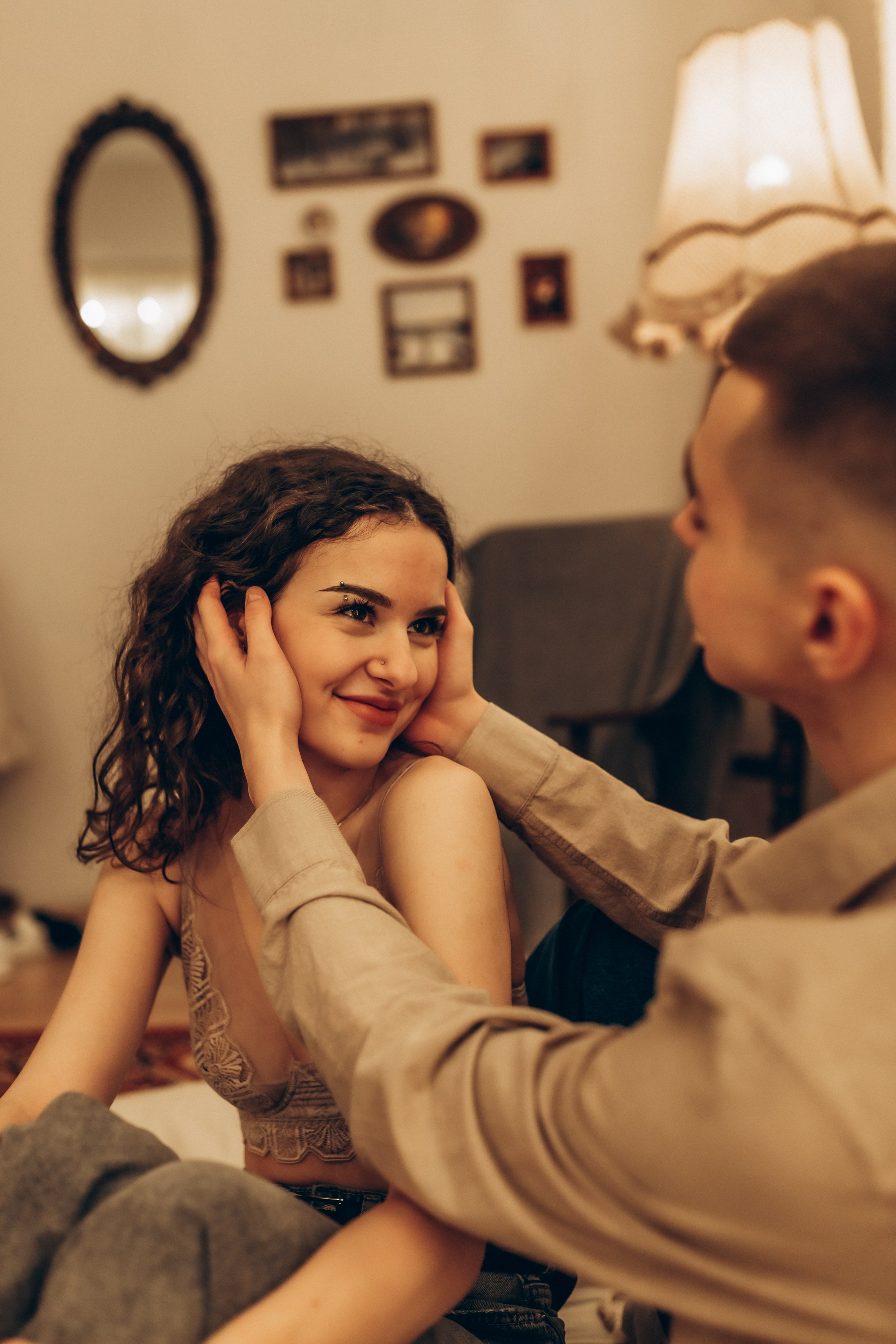 LoveStory Никита и Лиза в студии. Фотограф Санкт-Петербург Князева Елизавета