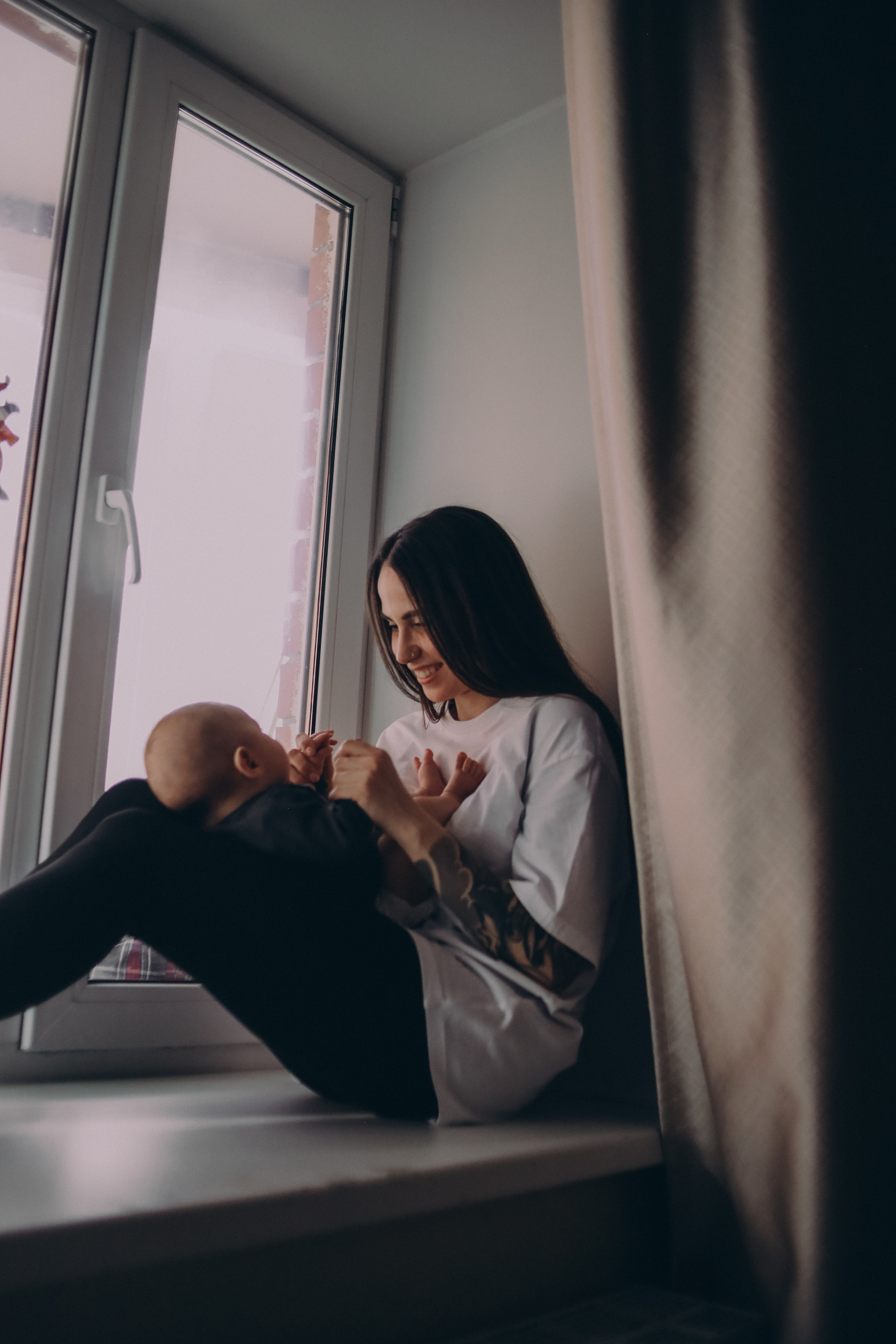 Мама, папа, я и 2 хвоста. Фотограф Новый Уренгой I Ньюборн I Фотограф материнства I ЯНАО