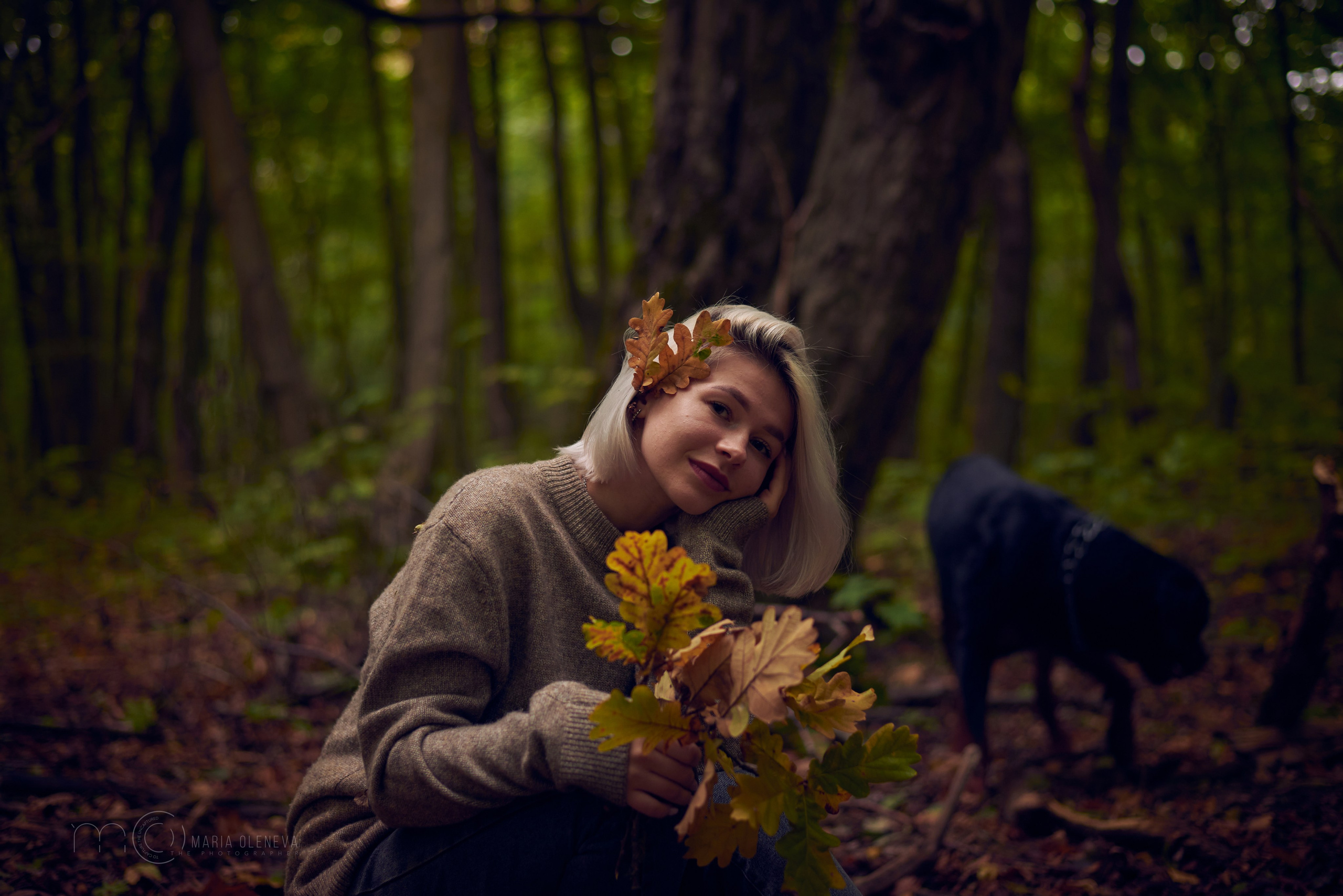 Прогулка с собакой. Фотограф Мария Оленева