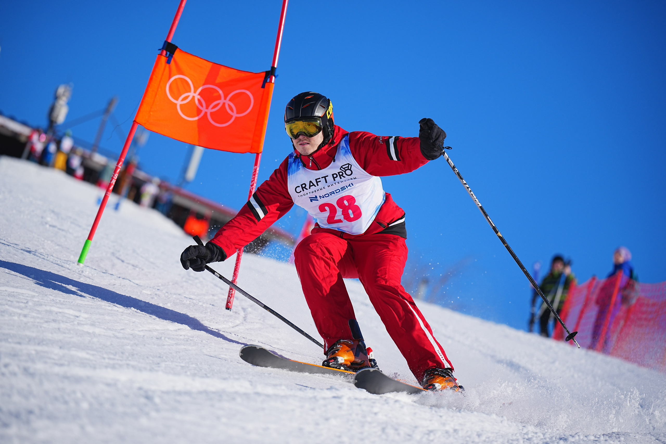 Шуколово. Открытое Первенство МФТИ по горным лыжам. GS, Telemark, 2024. Фотограф Студитский Евгений