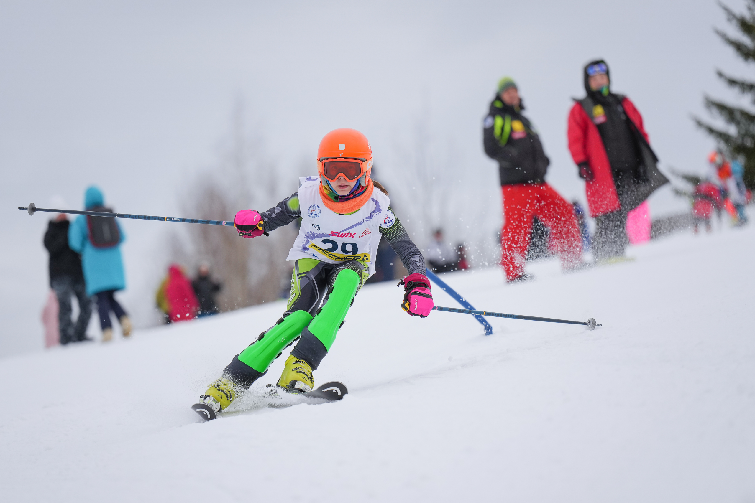 SL (Slalom) - Слалом. Соревнования по горнолыжному спорту. Московская область, Шуколово