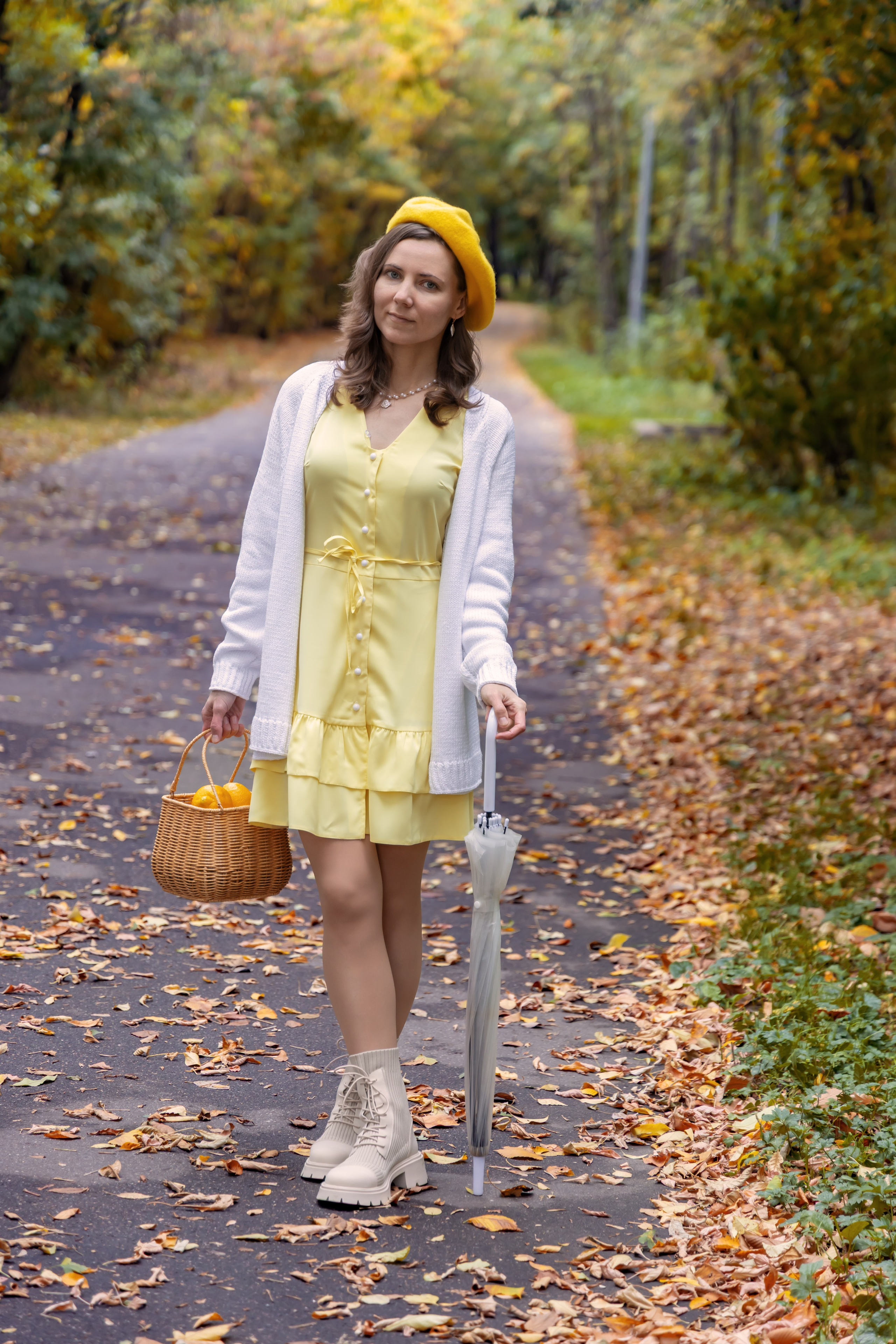 Жёлтая осень и ретро-велосипед. Репортажный, семейный и студийный фотограф в Москве Демин Алексей