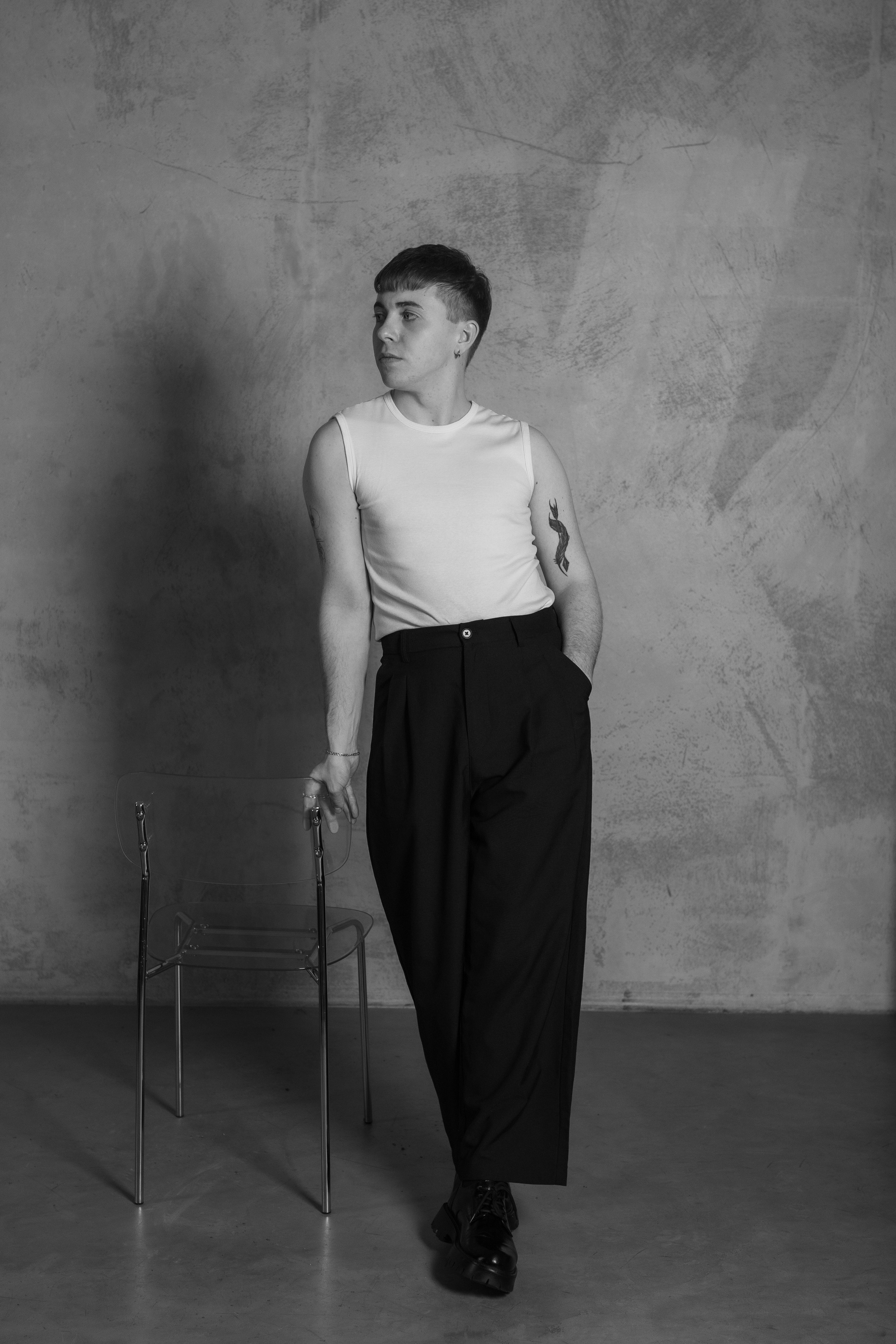 Мужской черно-белый портрет. Фотограф и видеограф в Москве Анна Матюхина