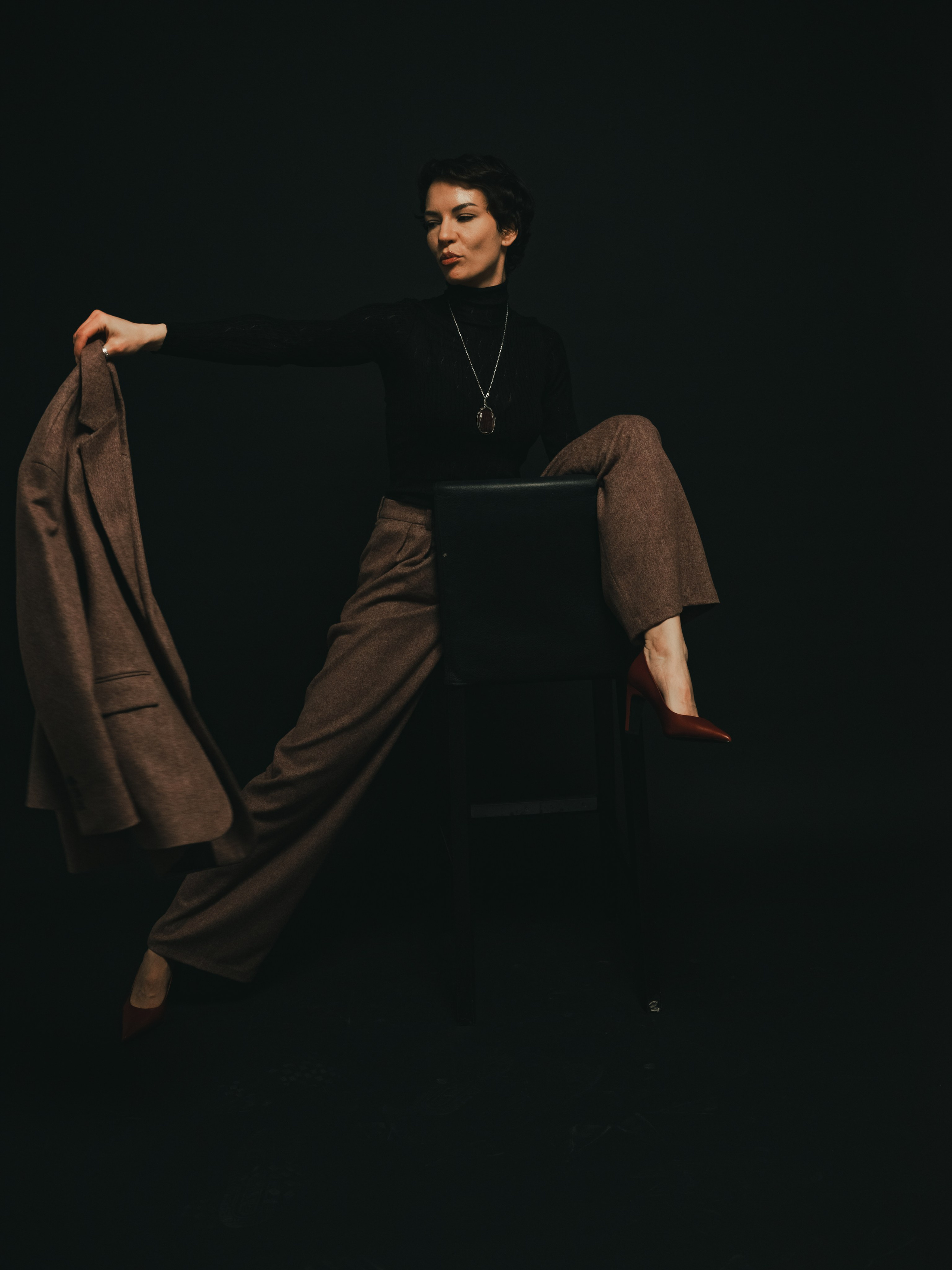 Женская студийная фотосессия