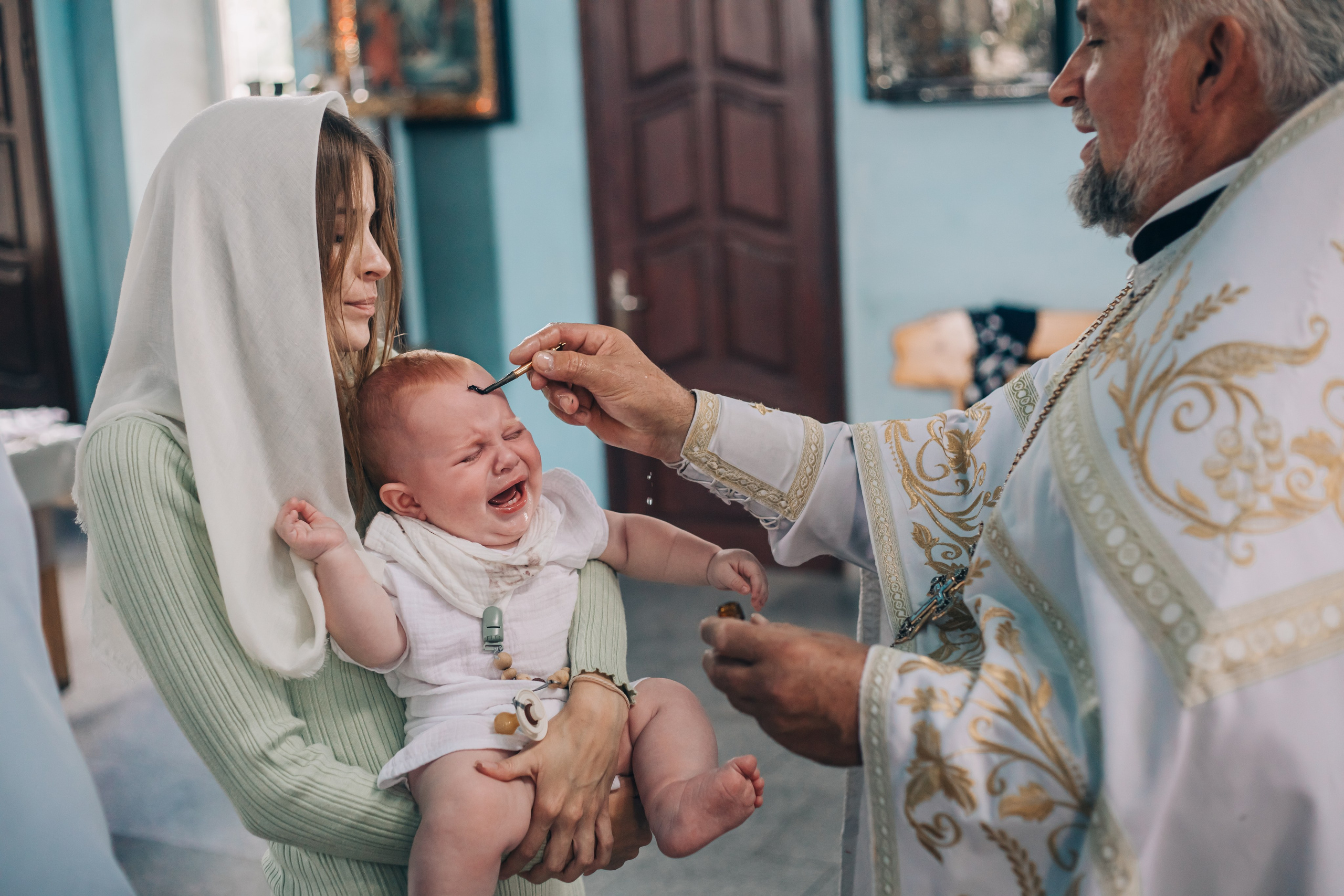 Фотосессия на крещение в Белой Глине. Свадебный и семейный фотограф в Краснодарском крае Мария Данилкина