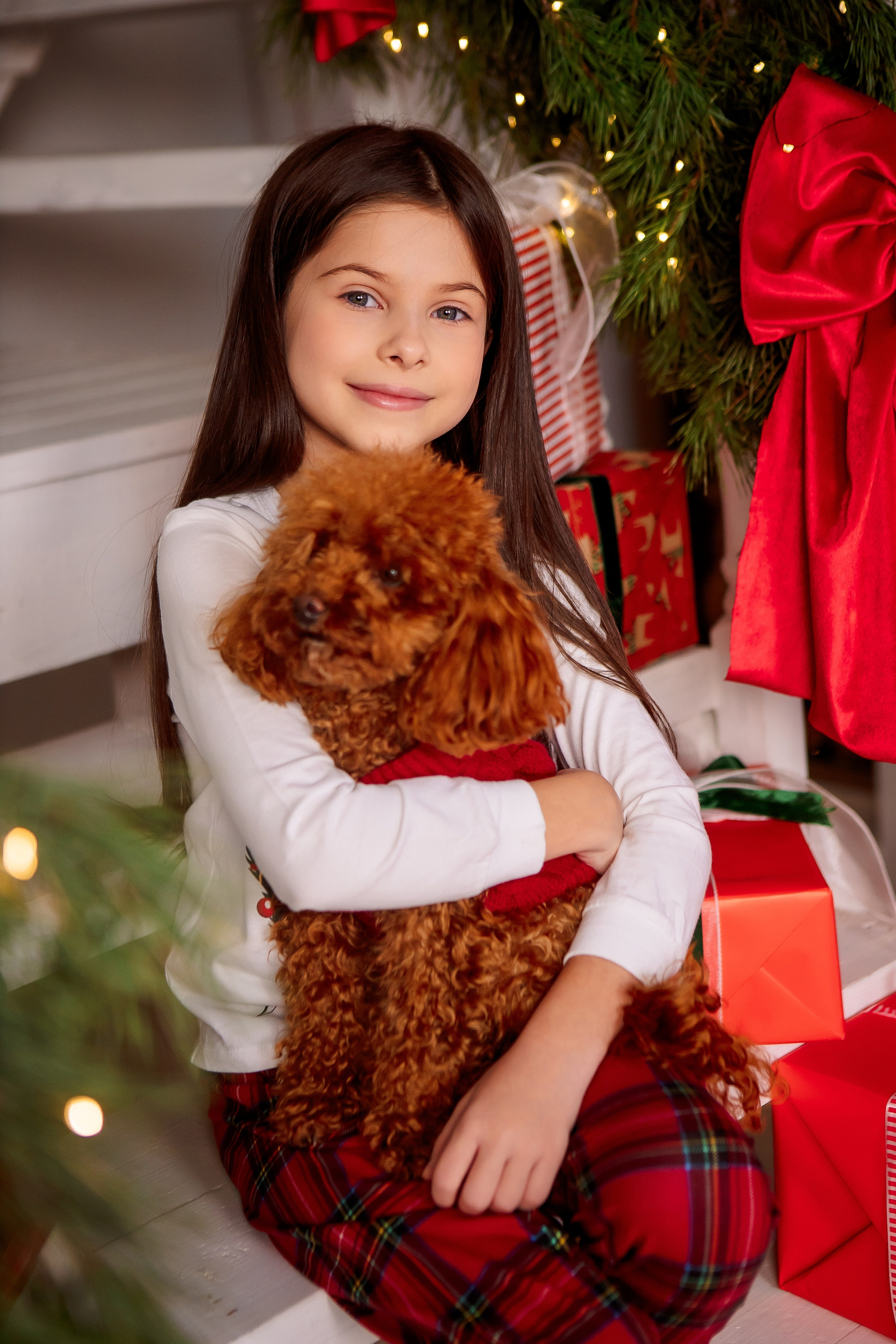 Семейная новогодняя фотосессия. Семейный детский фотограф. Фотосессия в Минске