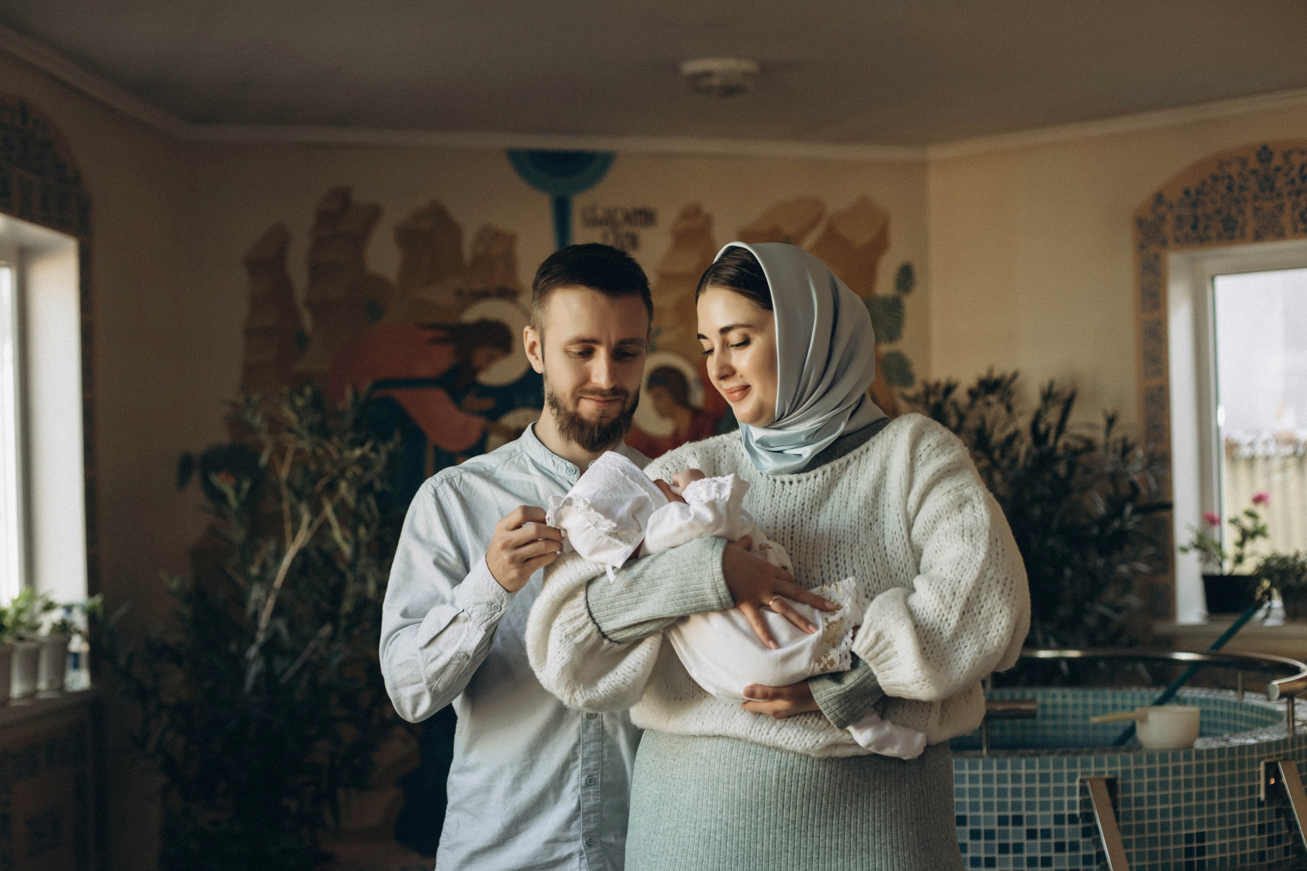 Крестины Александры. Портретный и свадебный фотограф в Астрахани Сабира Аубекерова