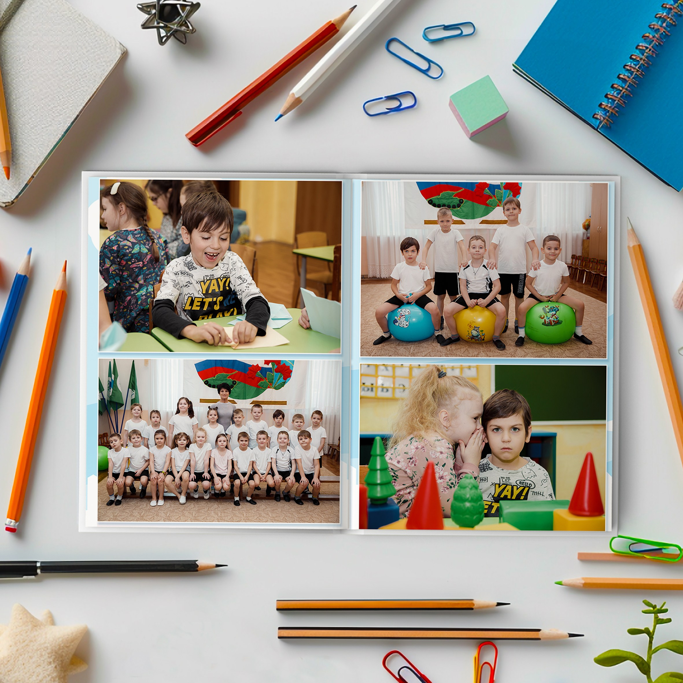 Альбом на 3 разворота дс. Семейный, детский и школьный фотограф в Москве Рудницкая Анна