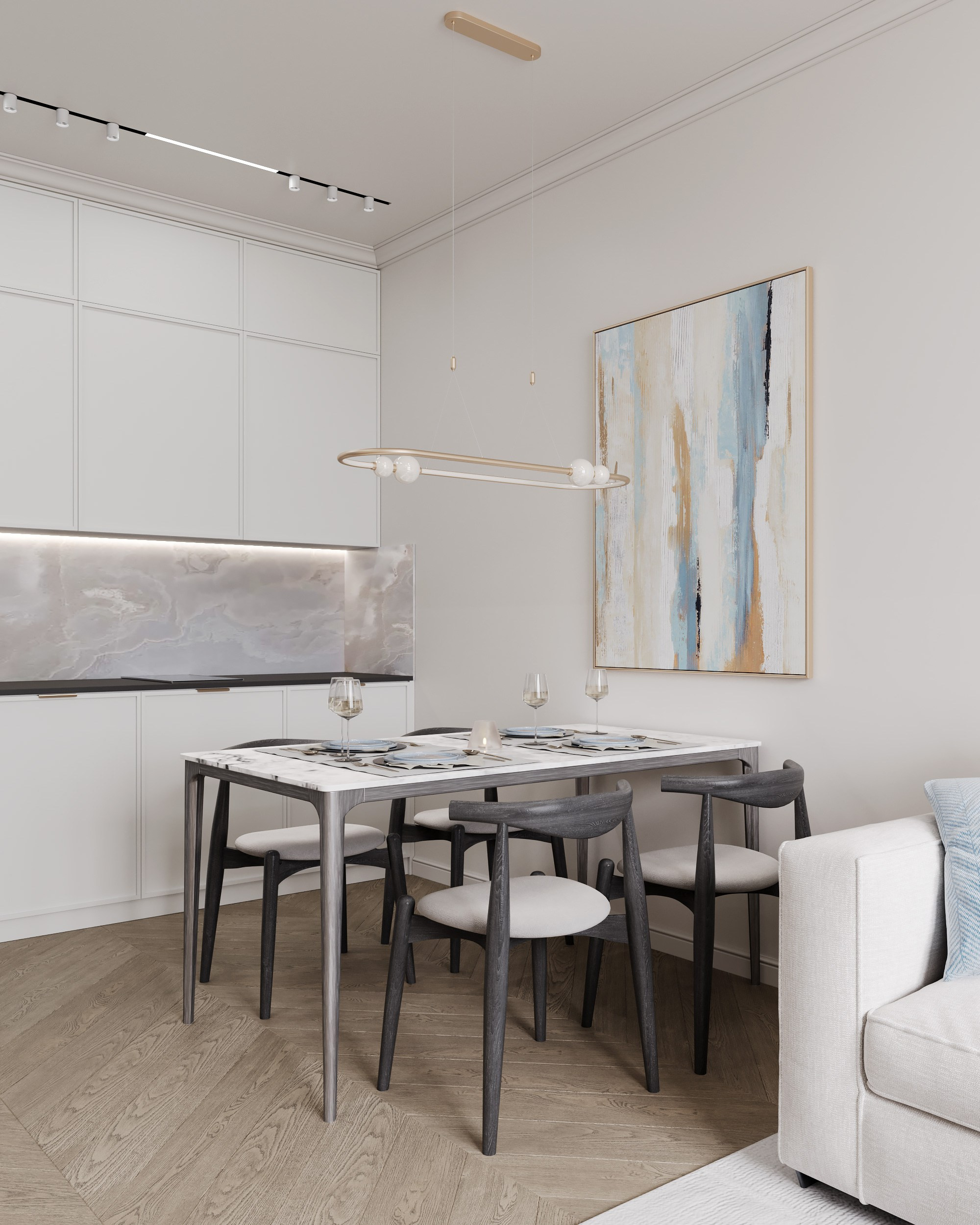 Проект 9 ЖК Западный порт 80 м². Artstudio17 Дизайн-студия Ирины Чабан в Москве