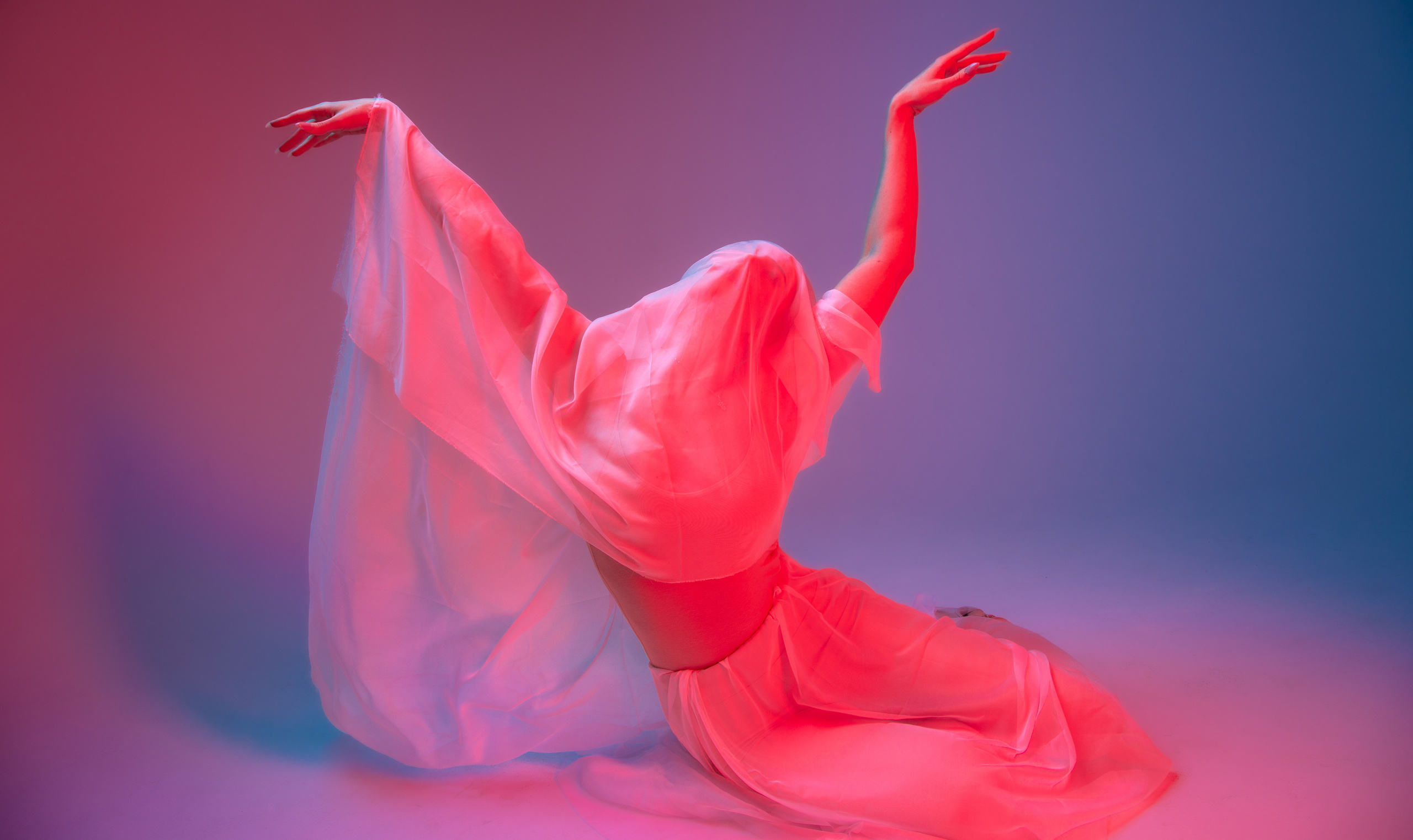 Кристина и цветной свет. Балетный фотограф Москва Майоров Николай