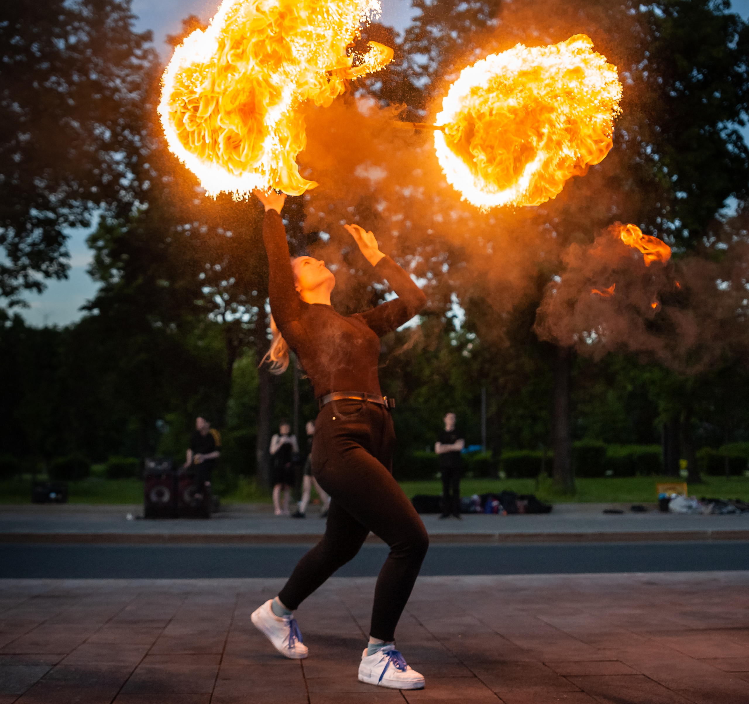 Огненное шоу. Балетный фотограф Москва Майоров Николай