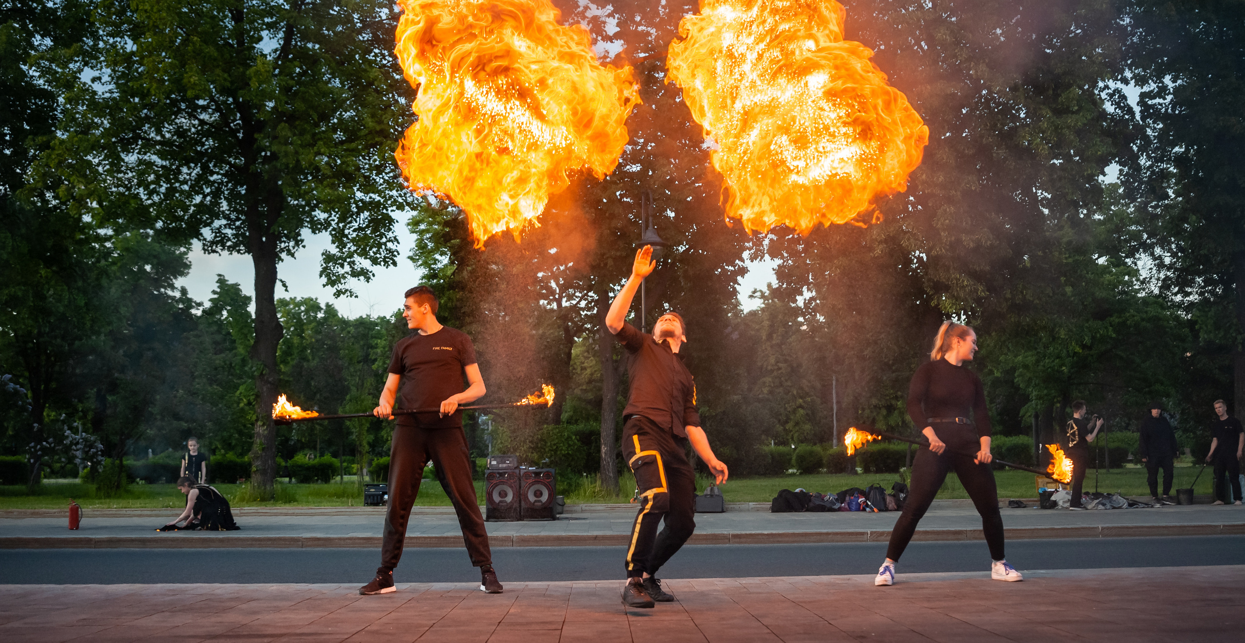 Огненное шоу. Балетный фотограф Москва Майоров Николай