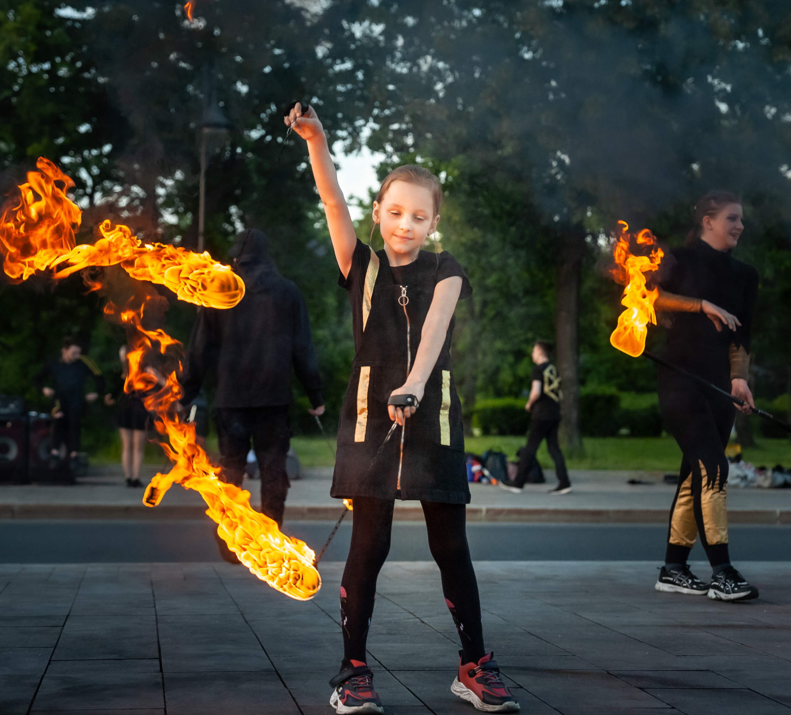 Огненное шоу. Балетный фотограф Москва Майоров Николай