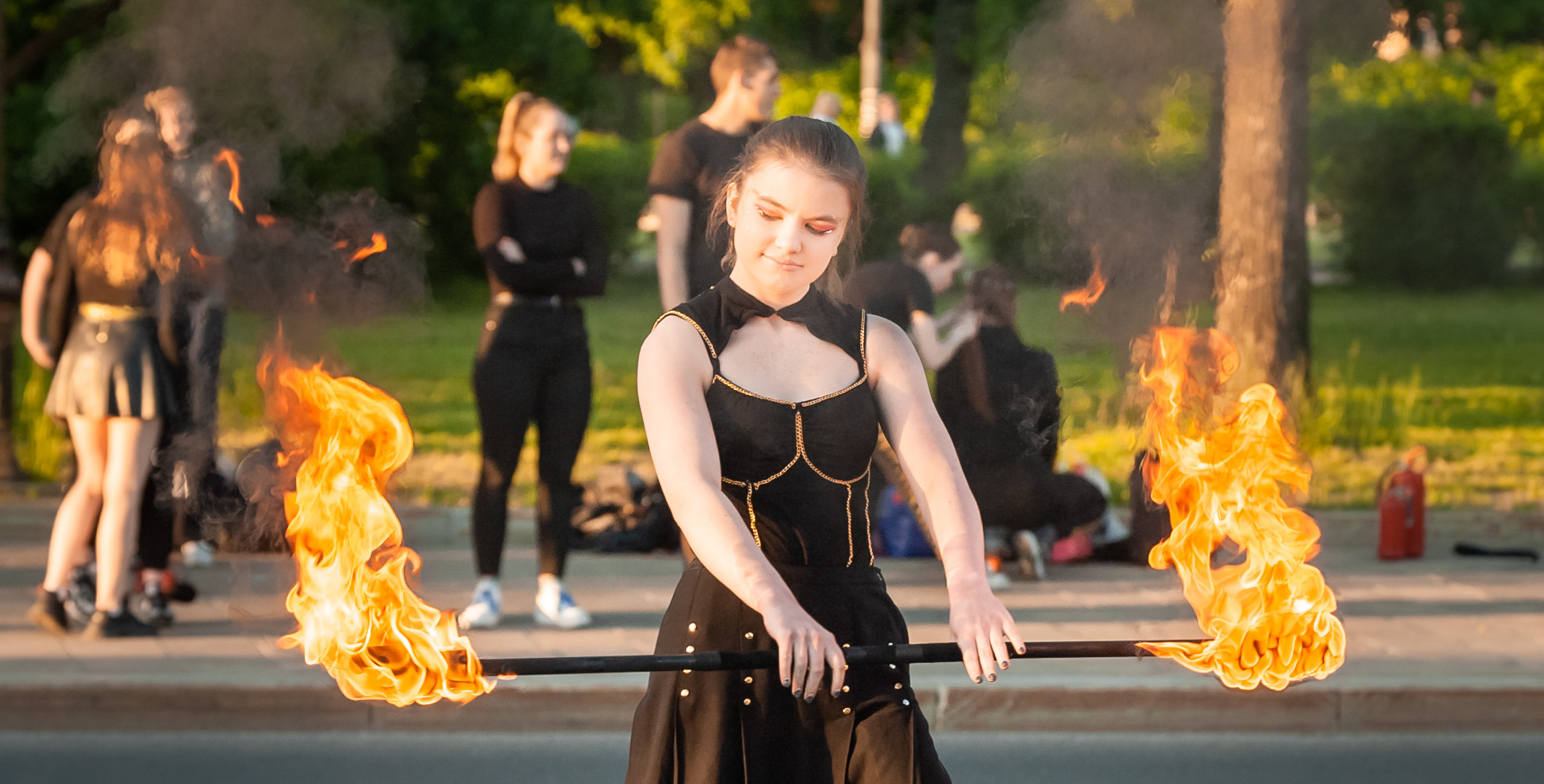 Огненное шоу. Балетный фотограф Москва Майоров Николай