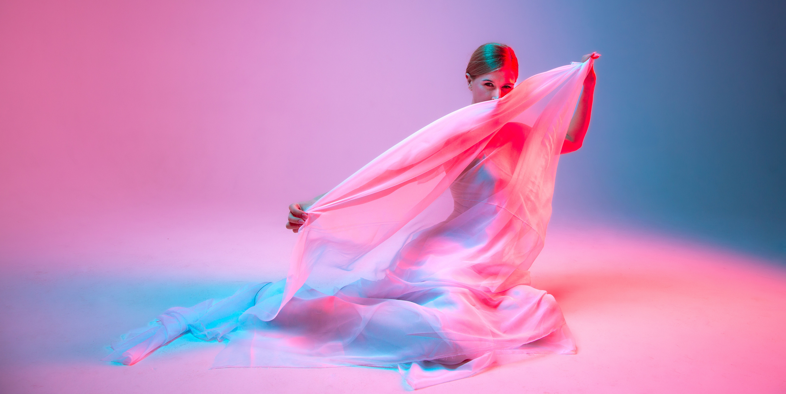 Кристина и цветной свет. Балетный фотограф Москва Майоров Николай