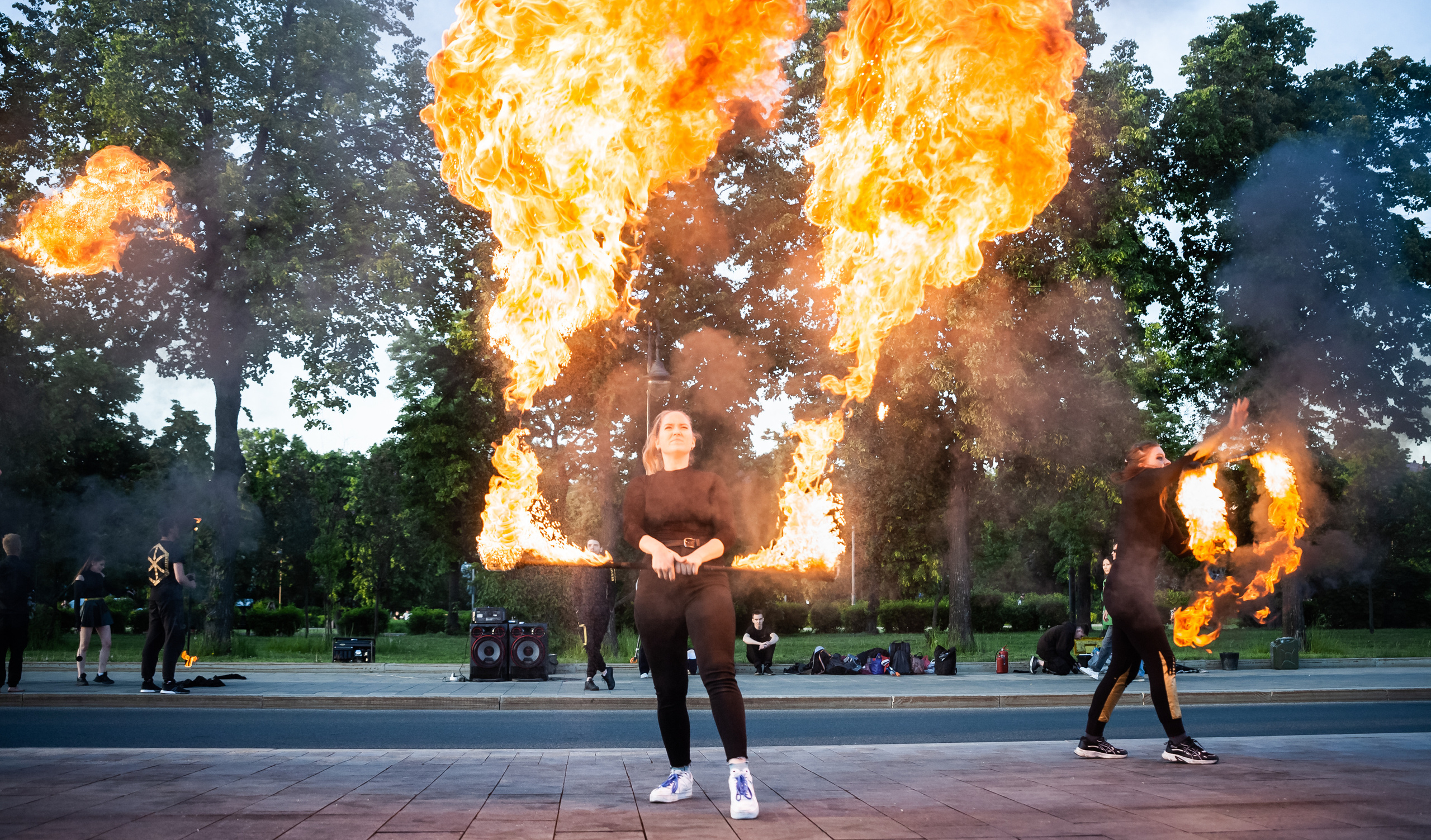 Огненное шоу. Балетный фотограф Москва Майоров Николай