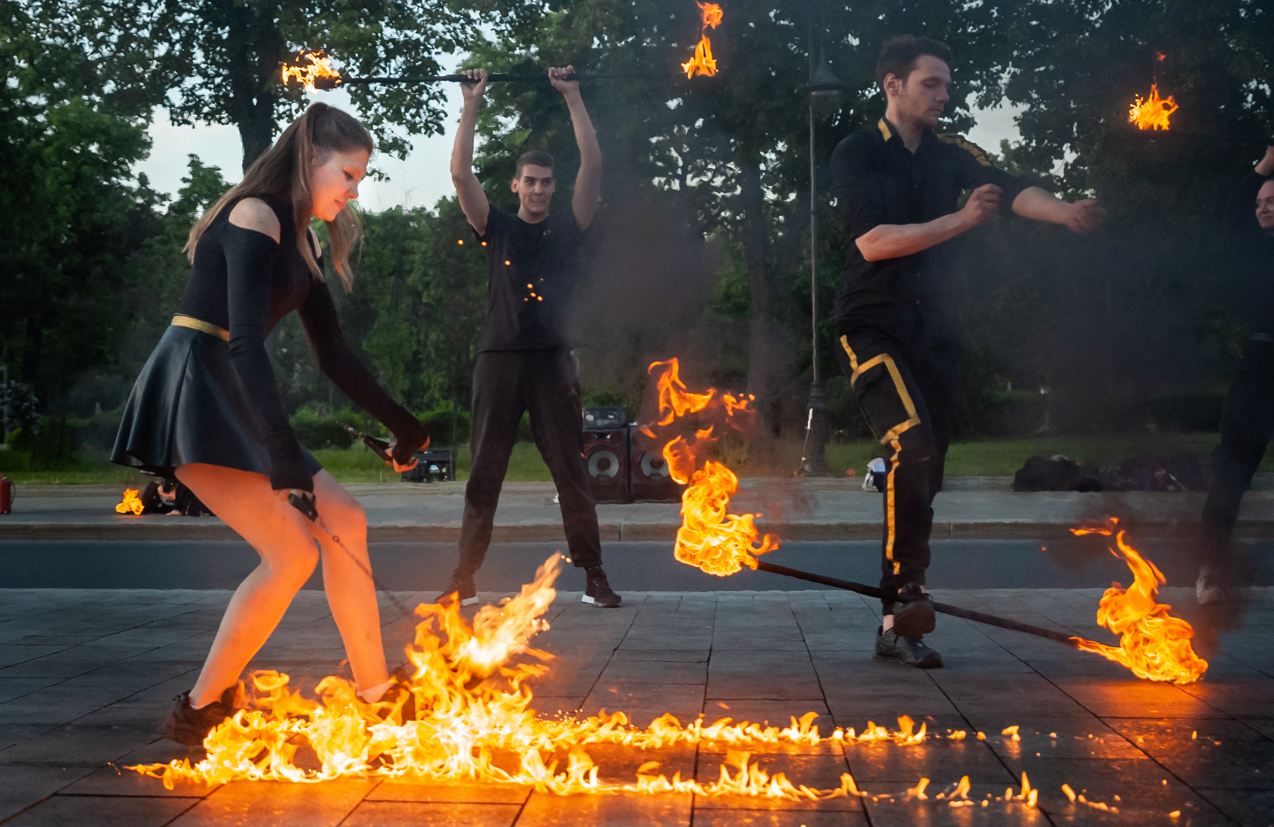 Огненное шоу. Балетный фотограф Москва Майоров Николай