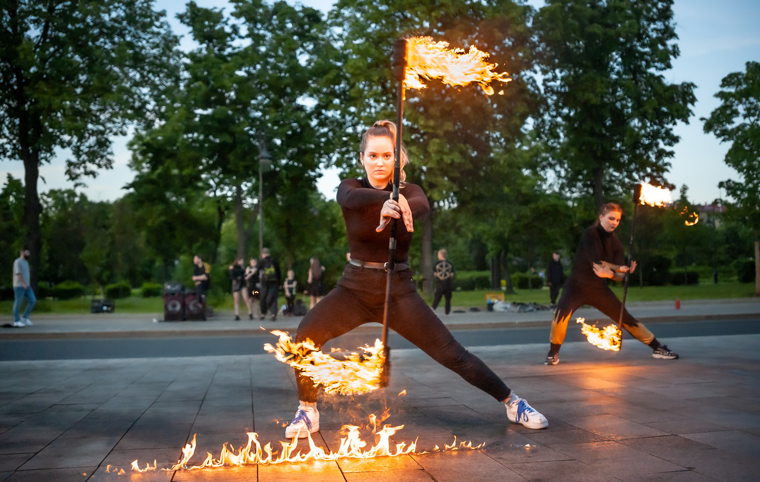 Огненное шоу. Балетный фотограф Москва Майоров Николай