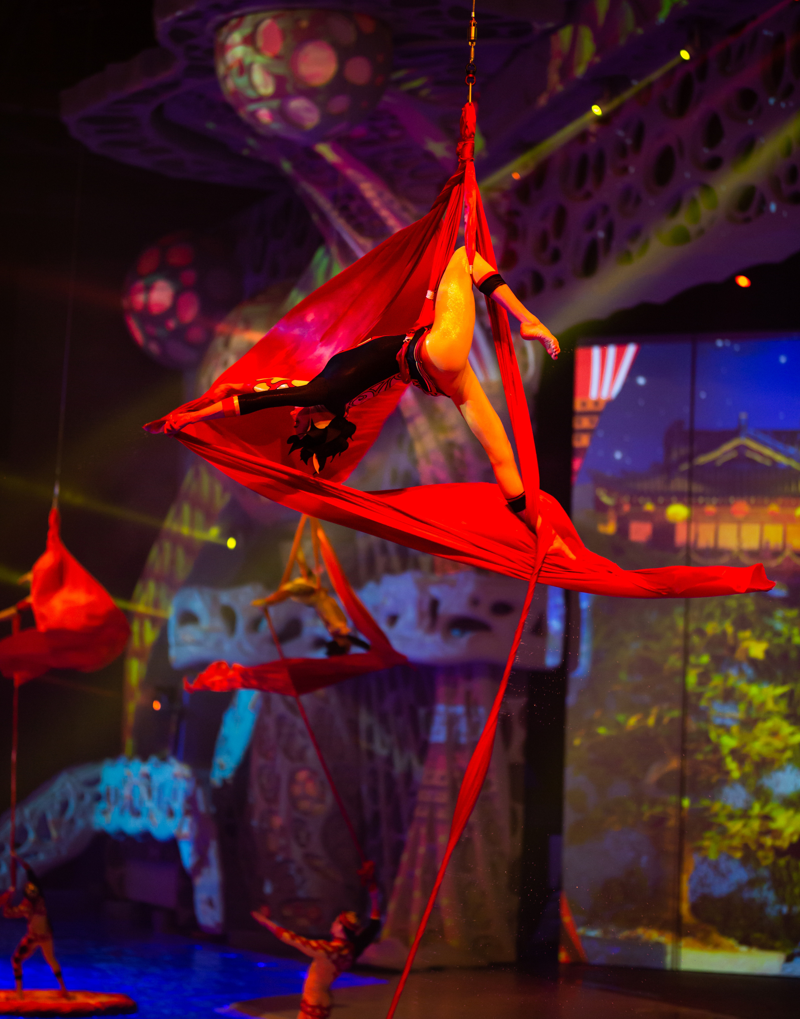 Гимнастки на шоу Москвариума. Балетный фотограф Москва Майоров Николай