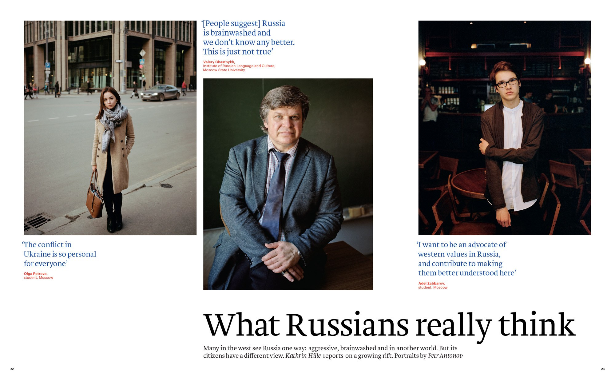 «Что думают россияне?» для Financial Times Magazine. Пётр Антонов