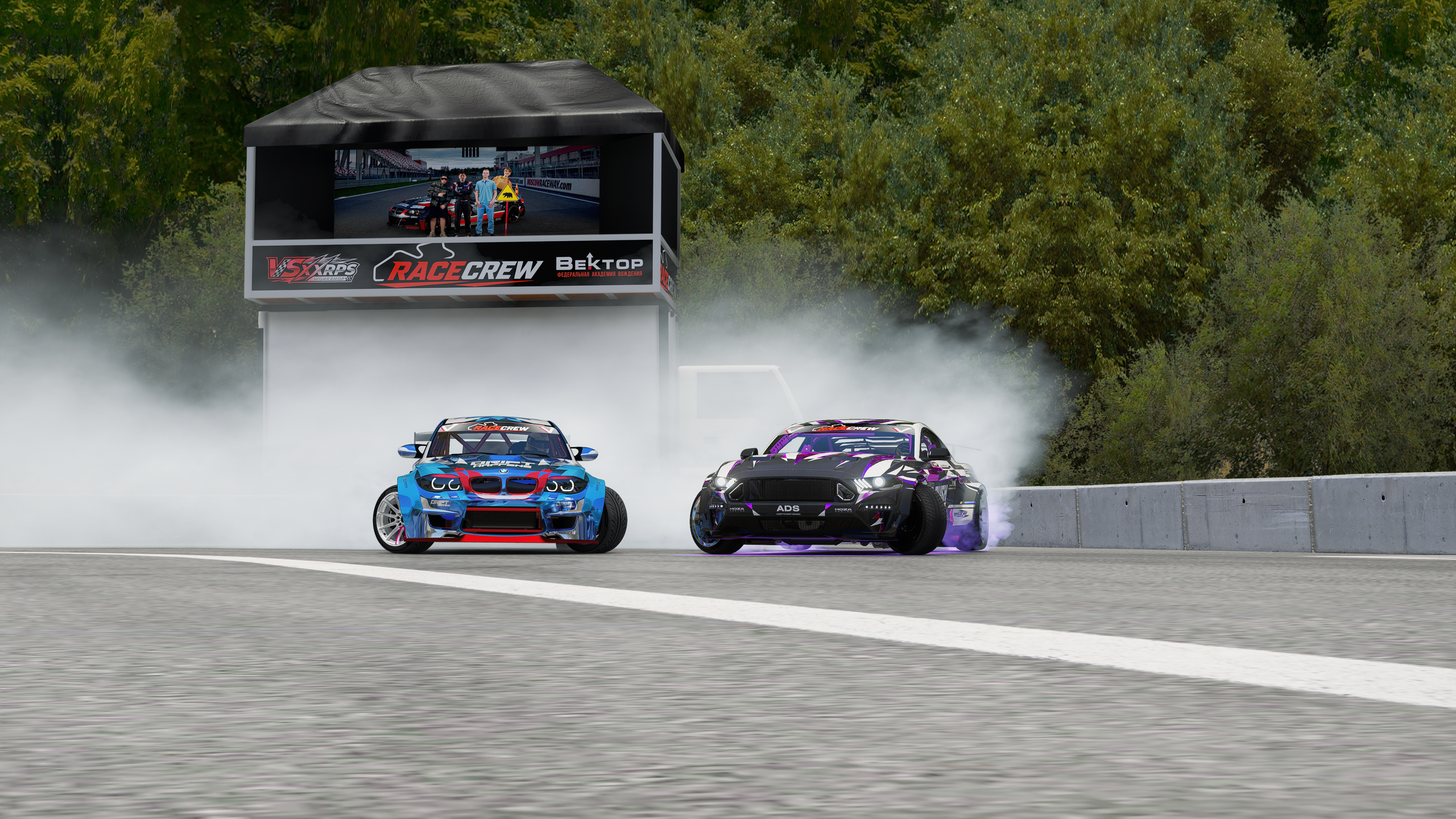 Virtual Drift Challenge Okuibuki. Assetto Corsa Drift Mods