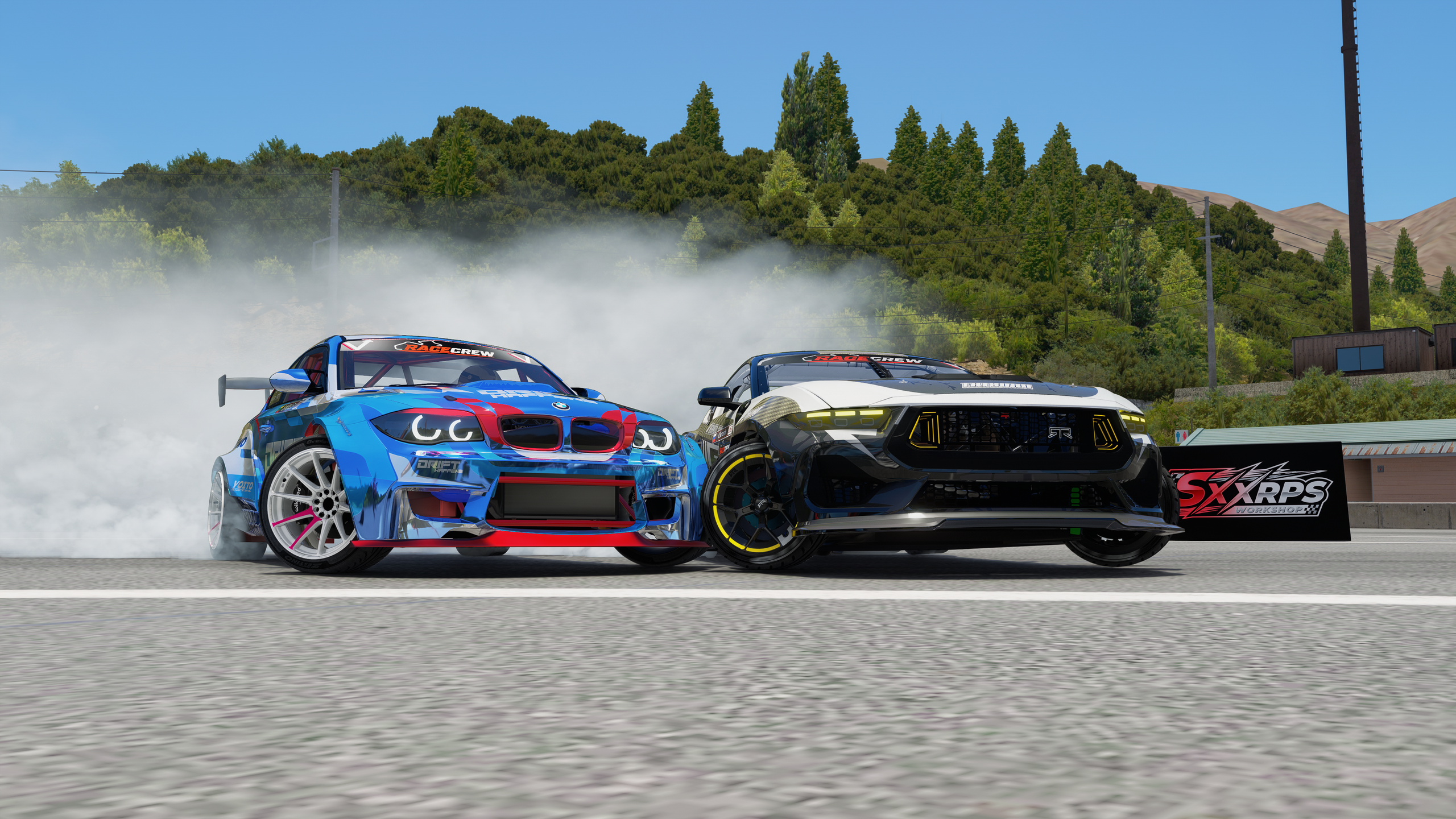 Virtual Drift Challenge Okuibuki. Assetto Corsa Drift Mods