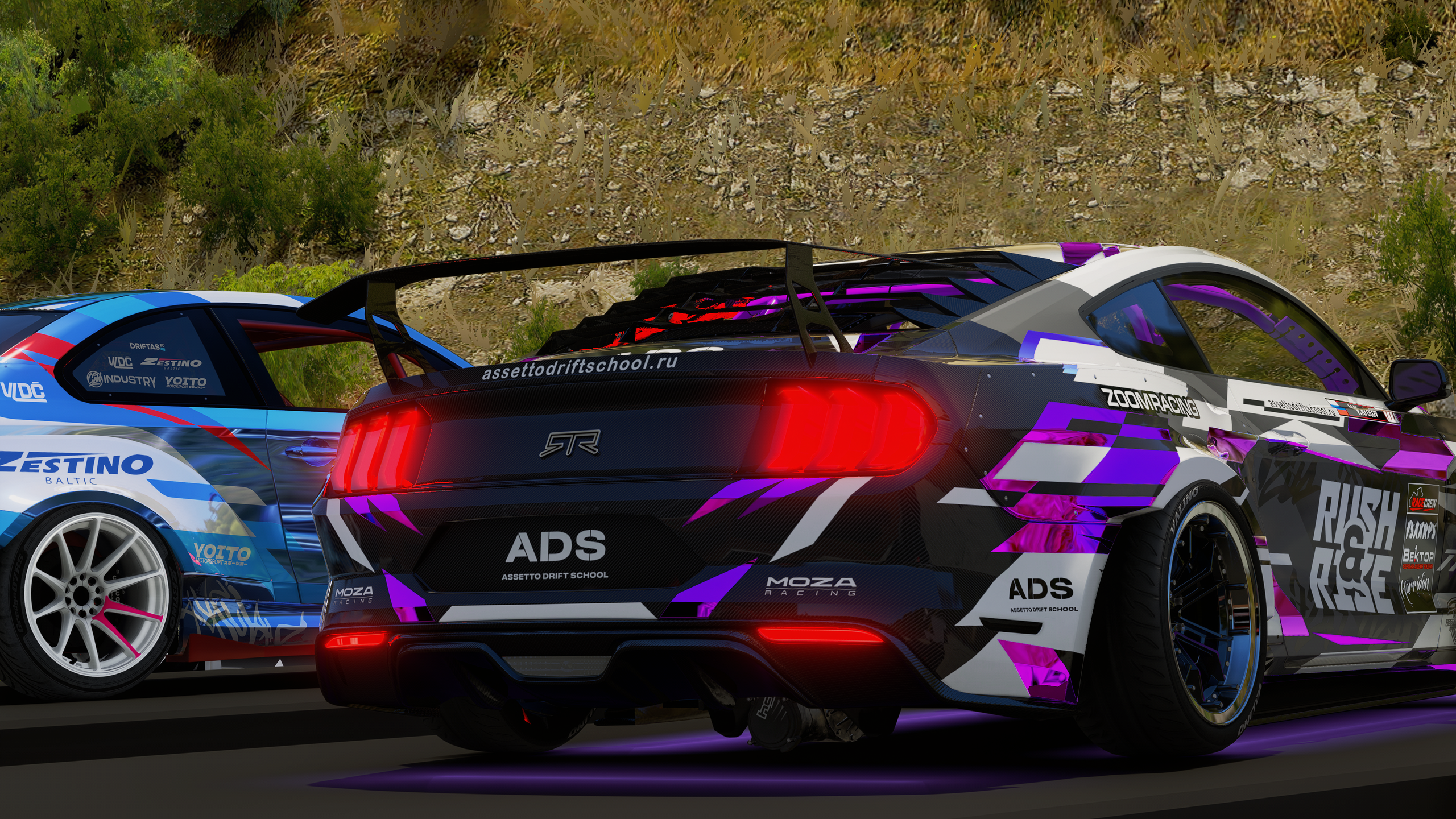 Virtual Drift Challenge Okuibuki. Assetto Corsa Drift Mods
