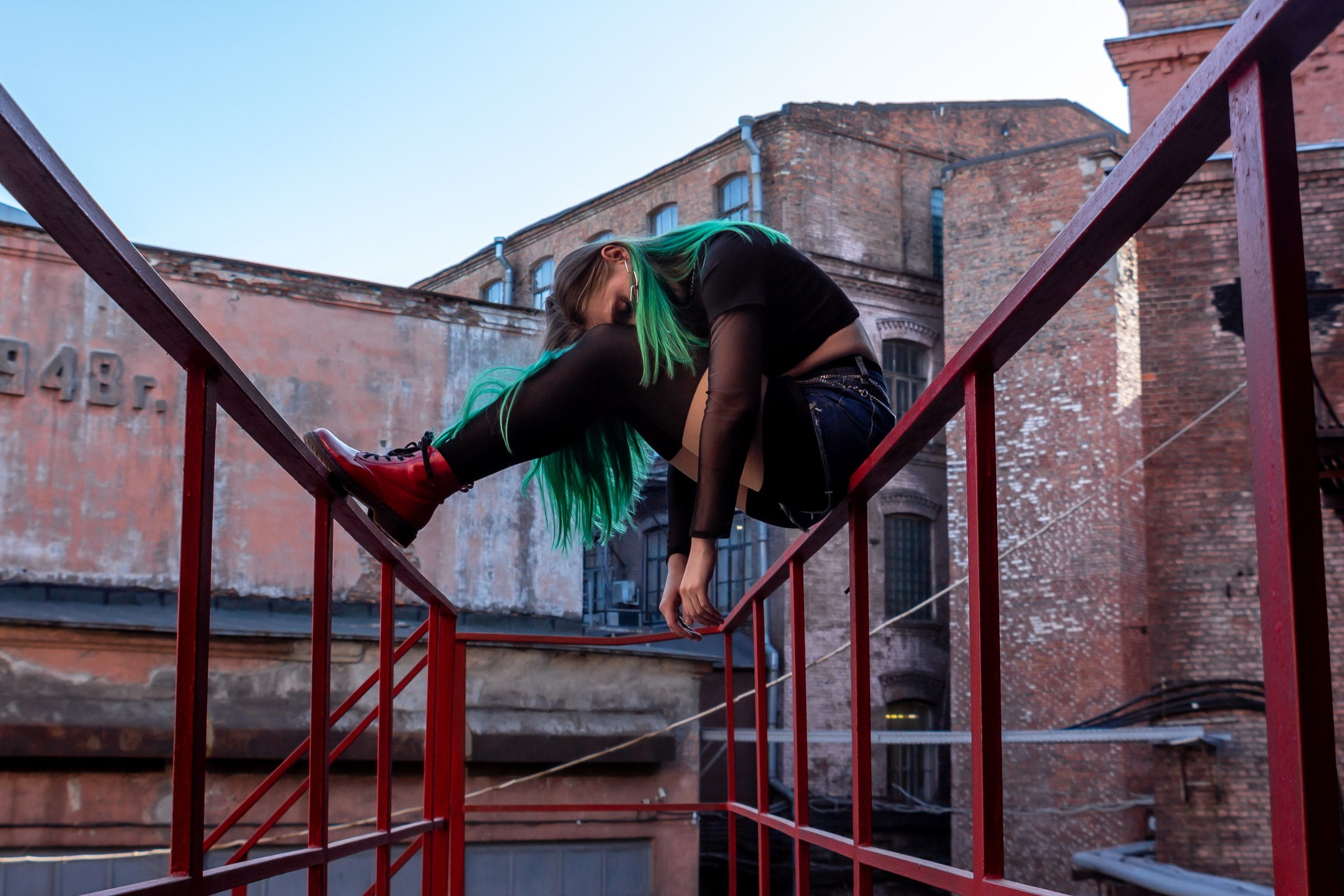 Настя Павлова. Крыша. Портретный фотограф в Санкт-Петербурге Александр Быстрицкий