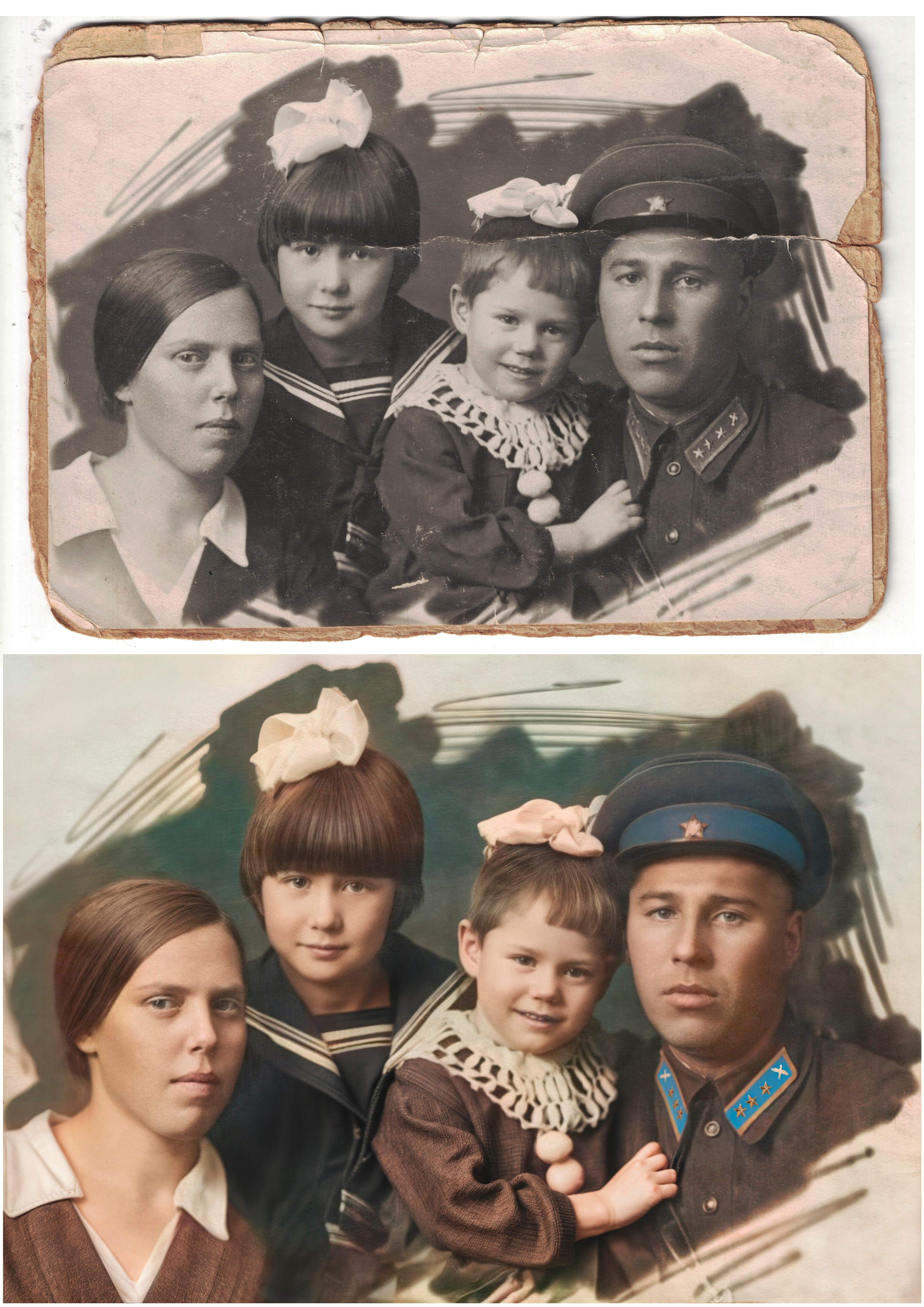 Реставрация старых фотографий. Фотограф фотосалон SO! photo&video город Находка Приморский край