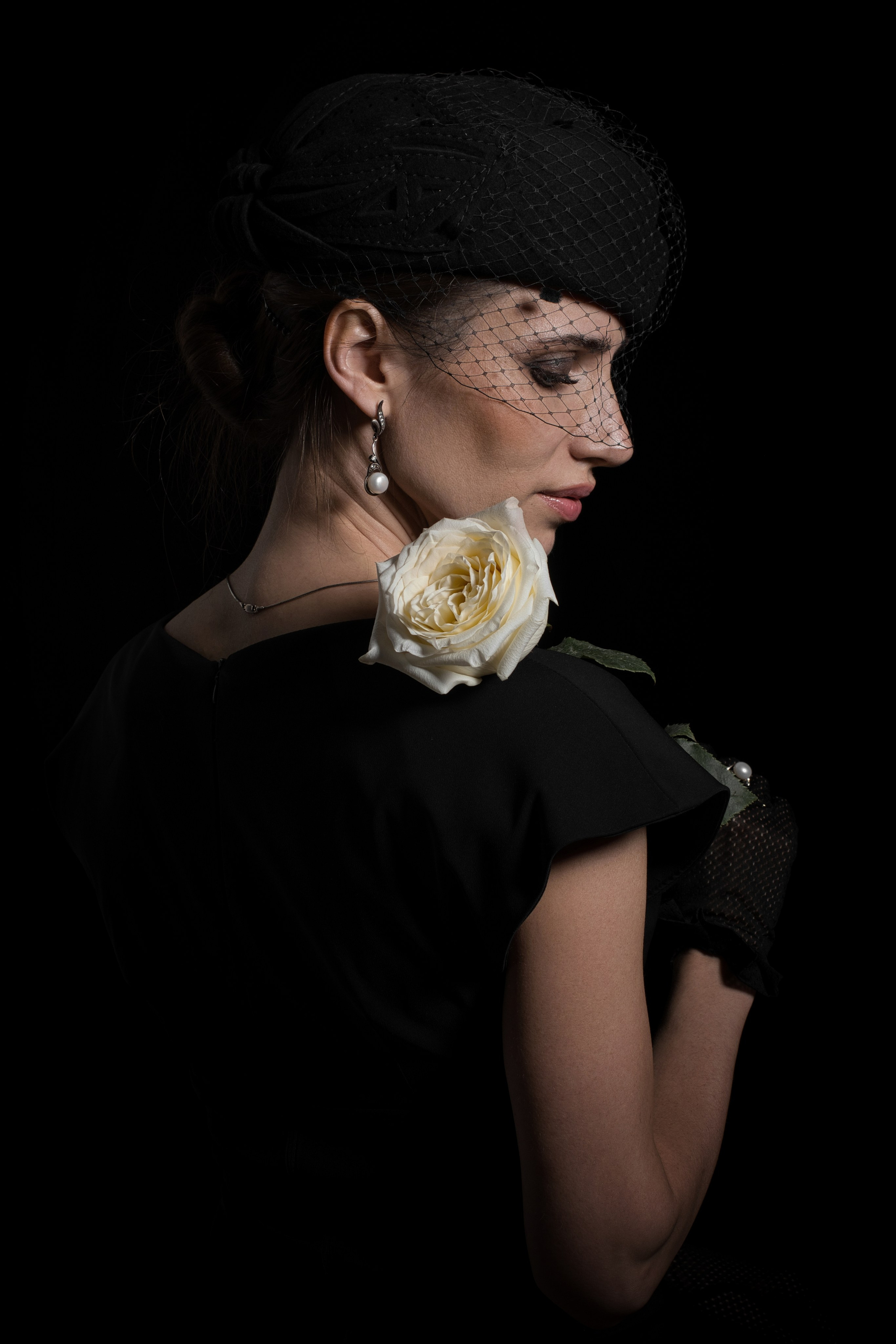 Роза в вуали. Фотограф Денис Кривопусков