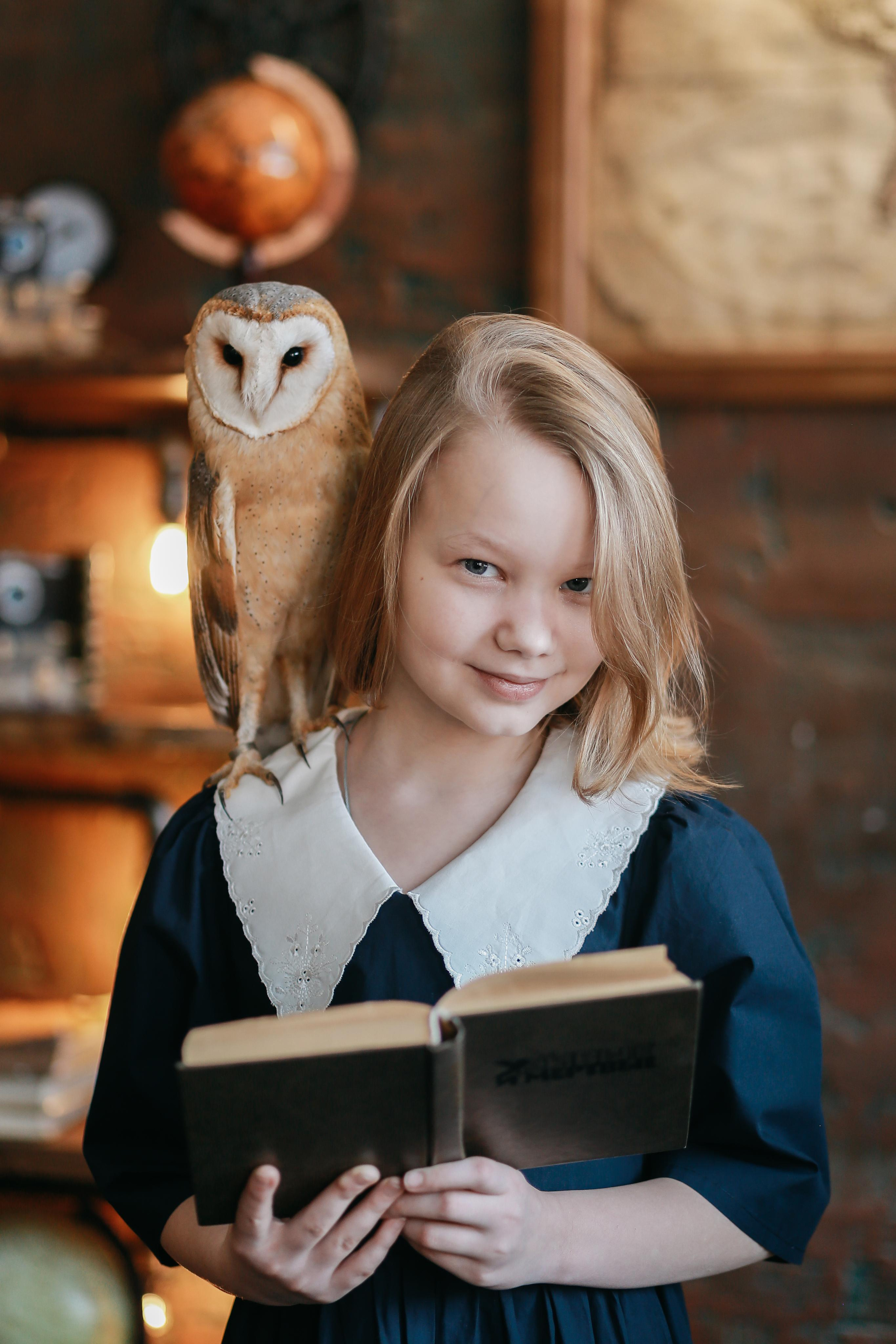 Детки и сова. Антонина Морозова, профессиональный семейный фотограф видеограф