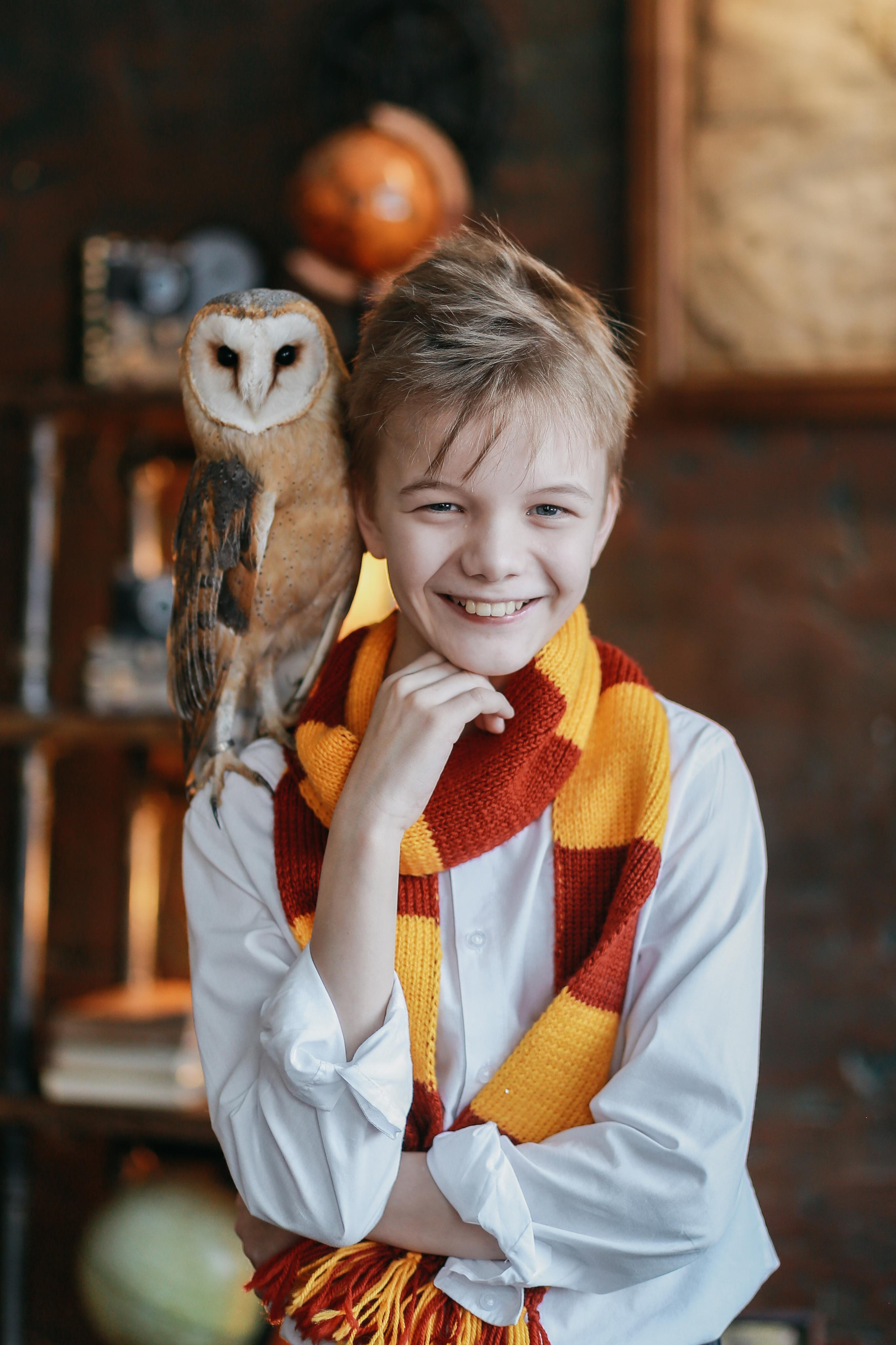 Детки и сова. Антонина Морозова, профессиональный семейный фотограф видеограф