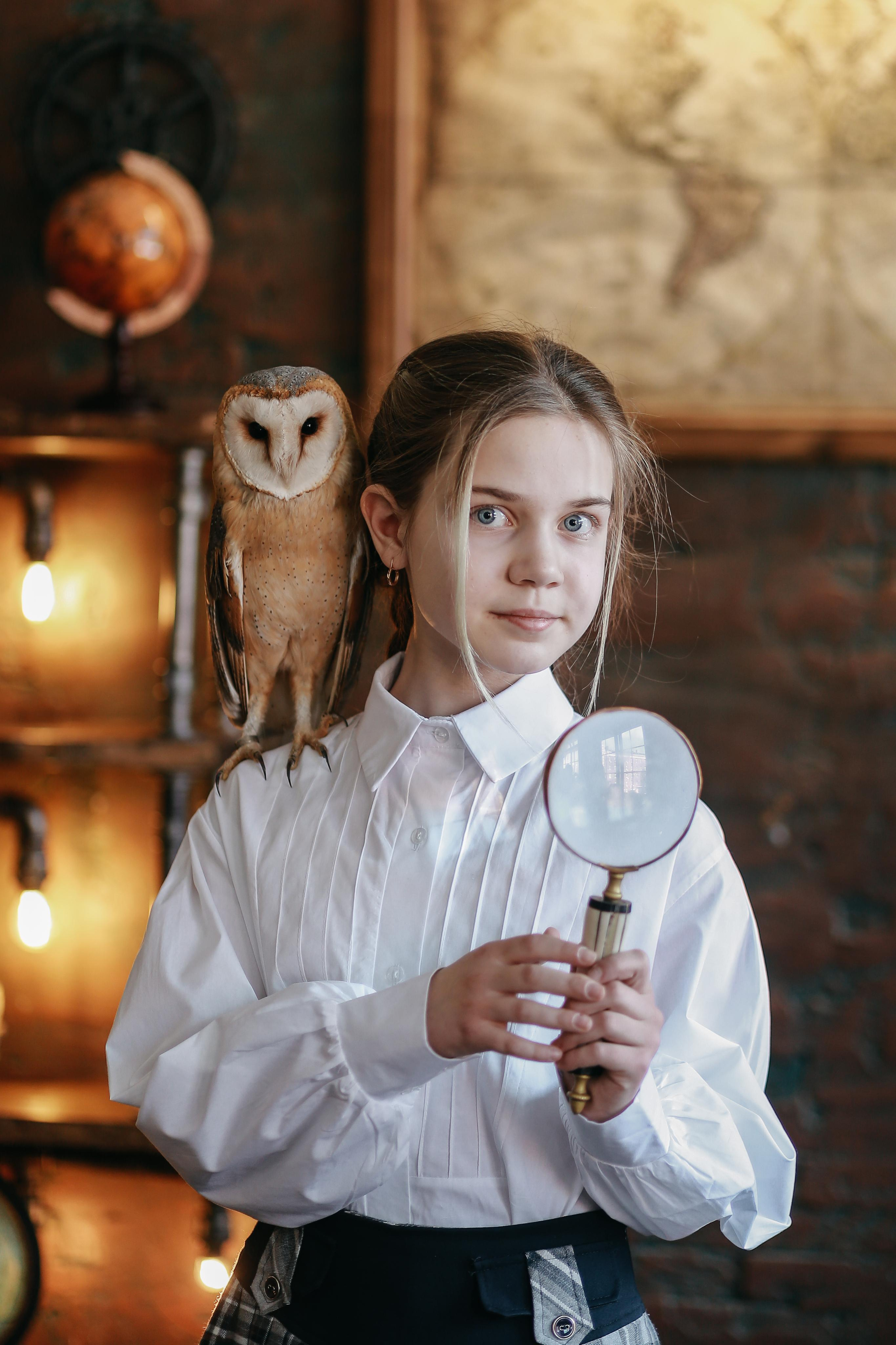 Детки и сова. Антонина Морозова, профессиональный семейный фотограф видеограф