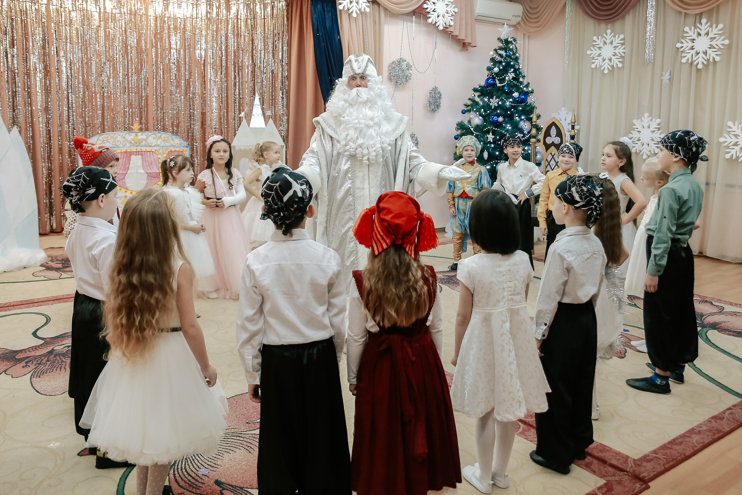 Дед Мороз в детском саду. Антонина Морозова, профессиональный семейный фотограф видеограф
