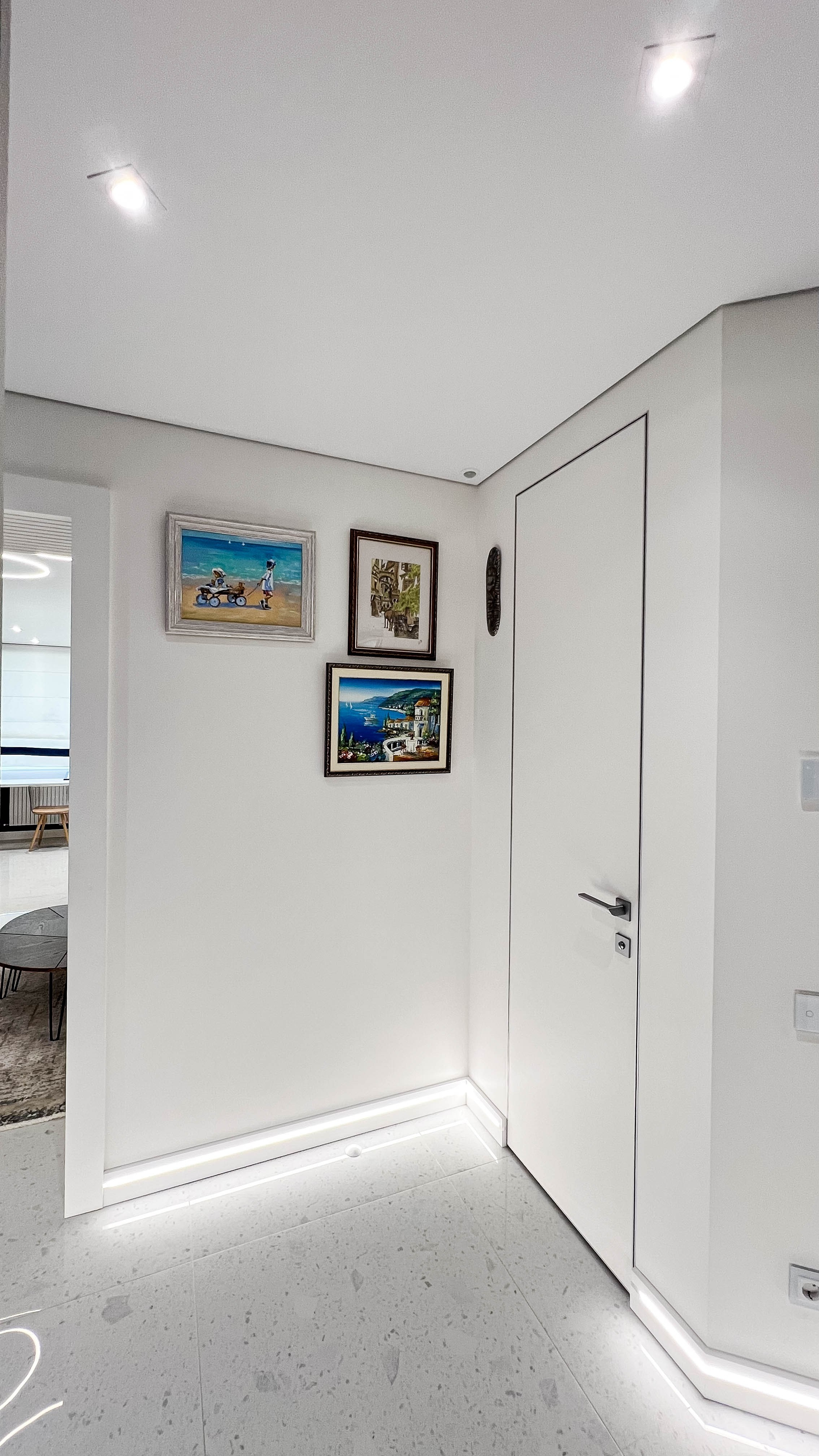 The apartment is in a modern style. Fotograf Dmitrii Donets